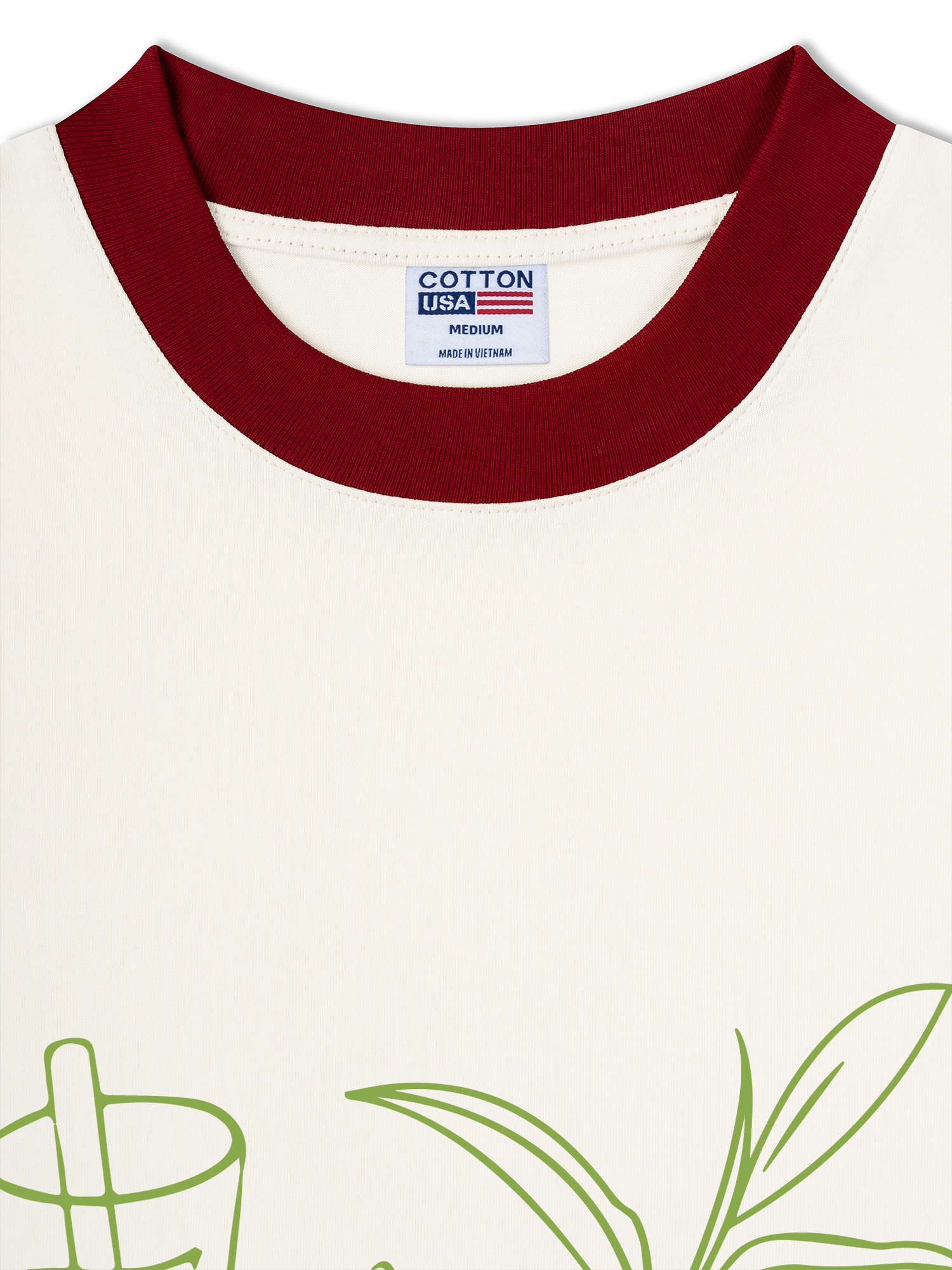 Áo Thun Ringer Relaxed Fit Matcha Club