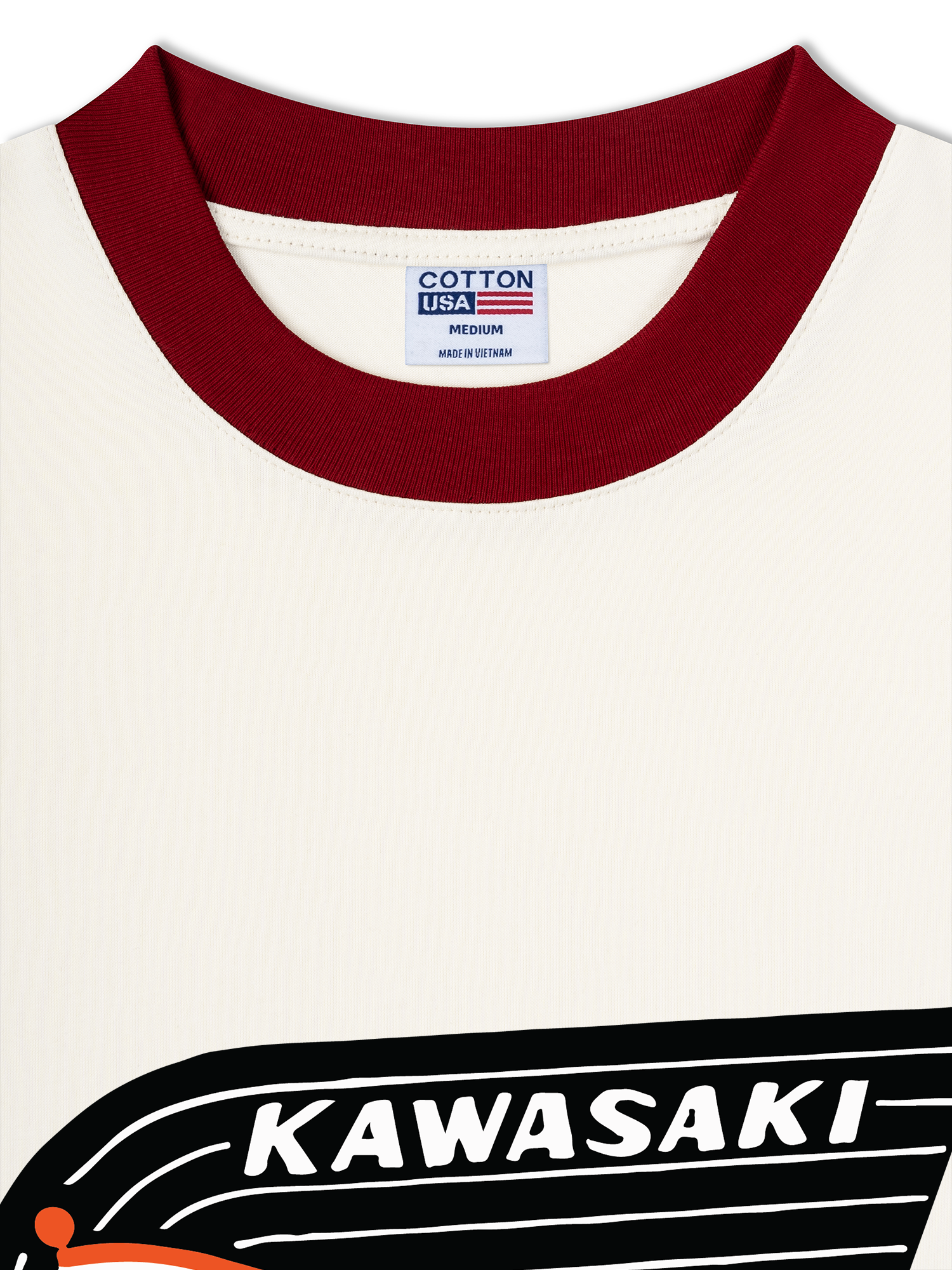 Áo Thun Ringer Relaxed Fit Kawasaki Spirit