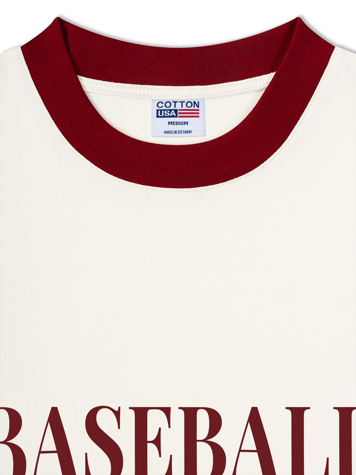 Áo Thun Ringer Relaxed Fit Baseball Fan Club