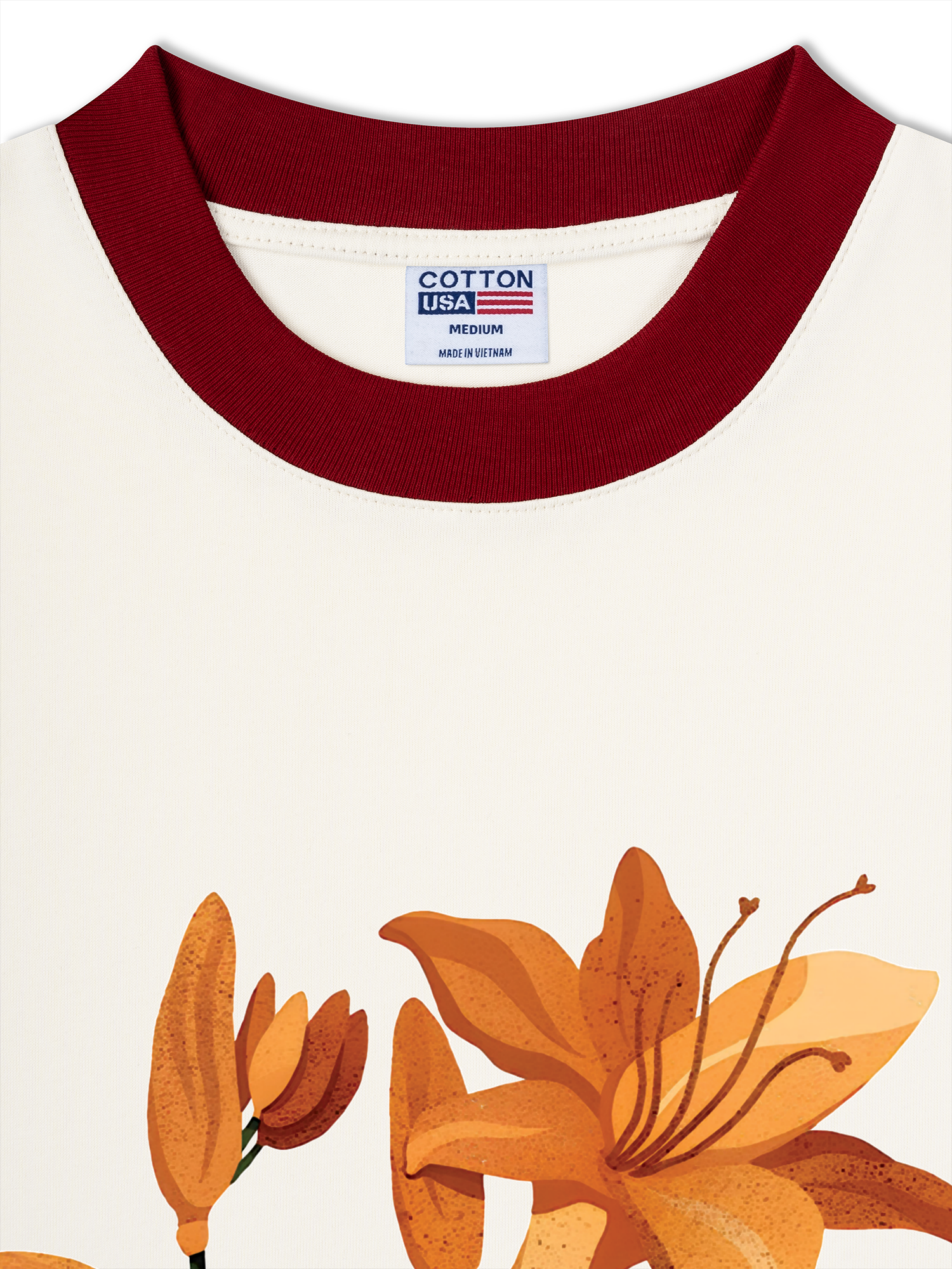 Áo Thun Ringer Relaxed Fit West coast indigo