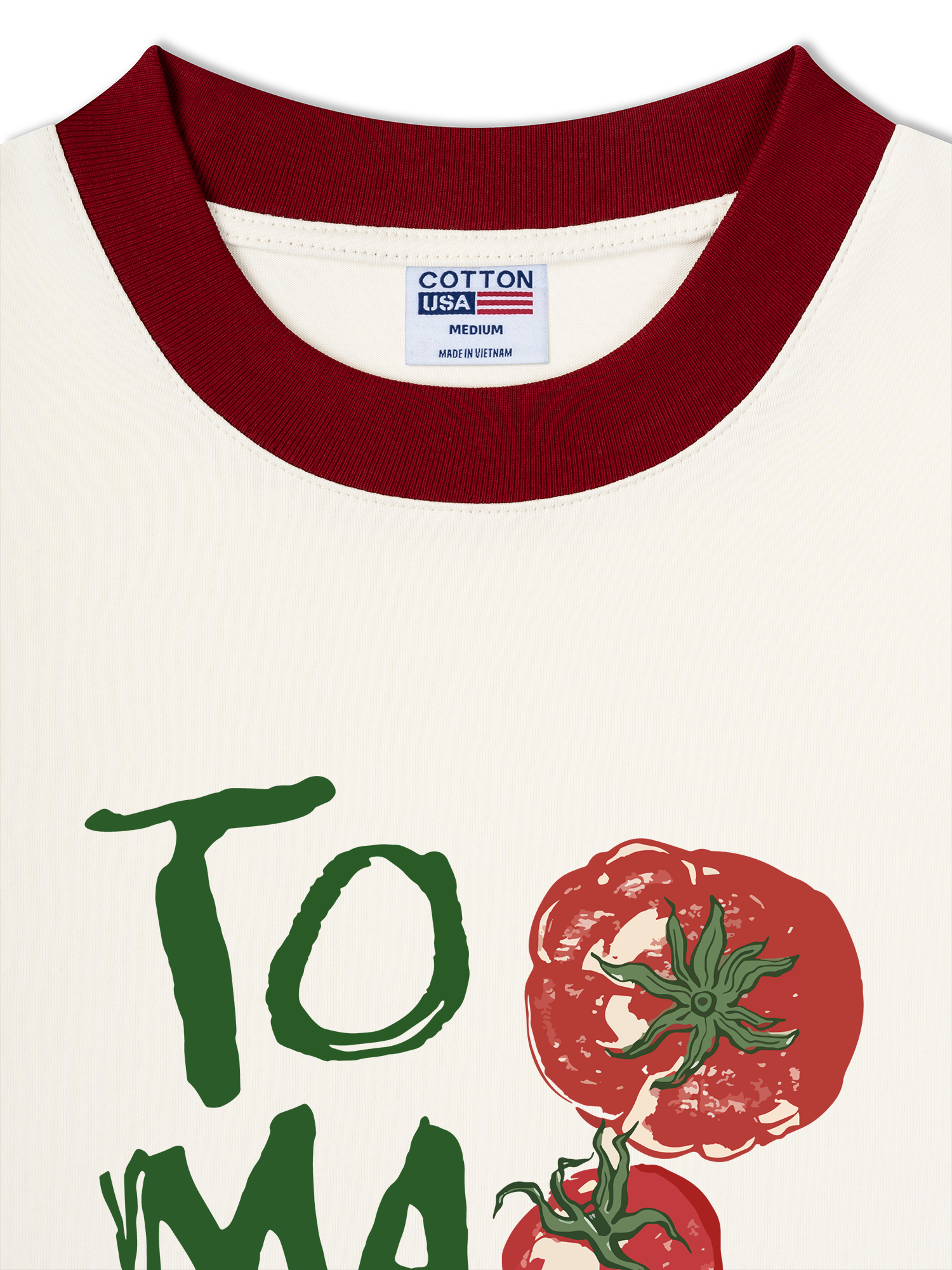 Áo Thun Ringer Relaxed Fit Tropical Tomato