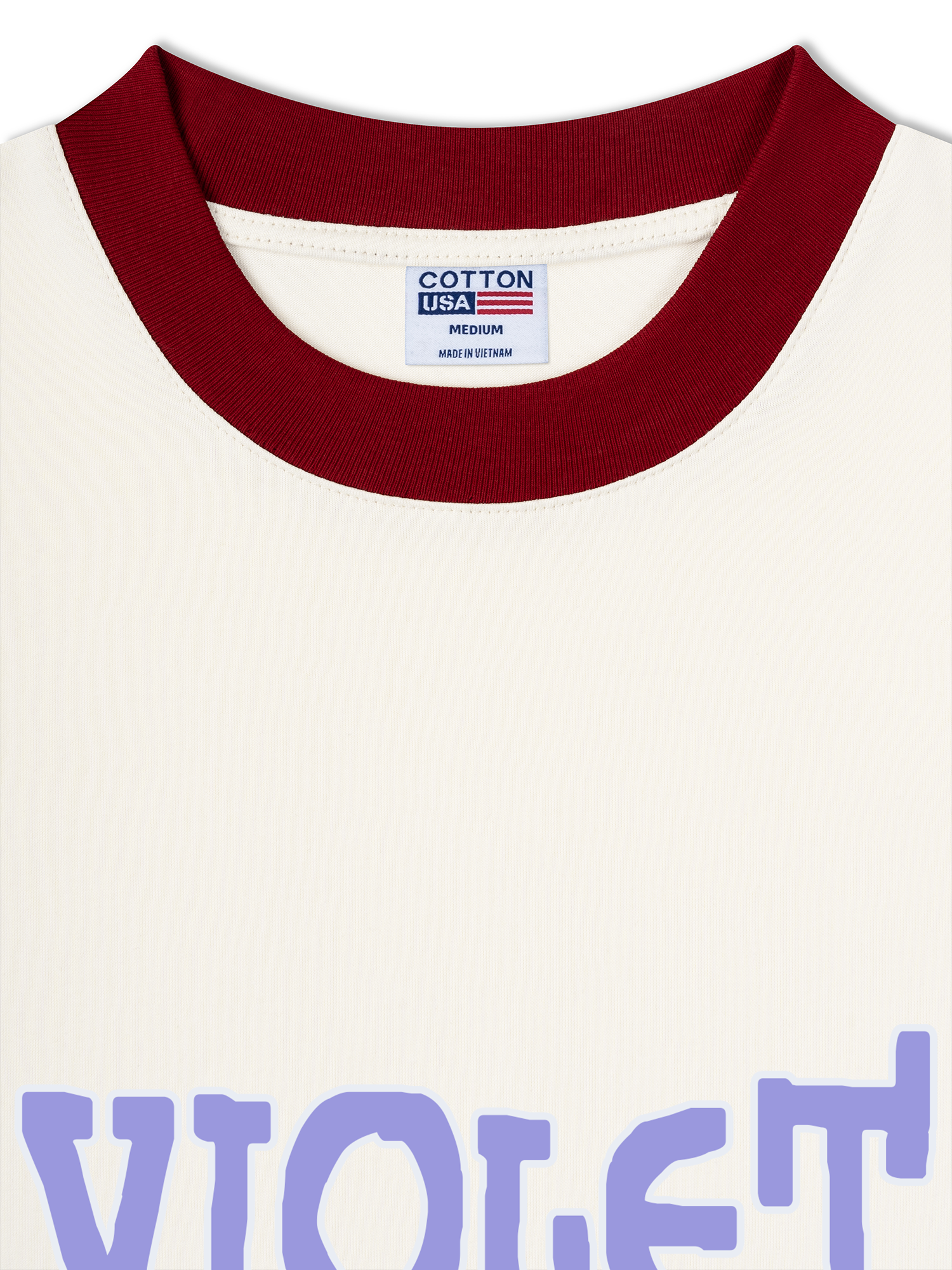 Áo Thun Ringer Relaxed Fit Floral Indoor Violet