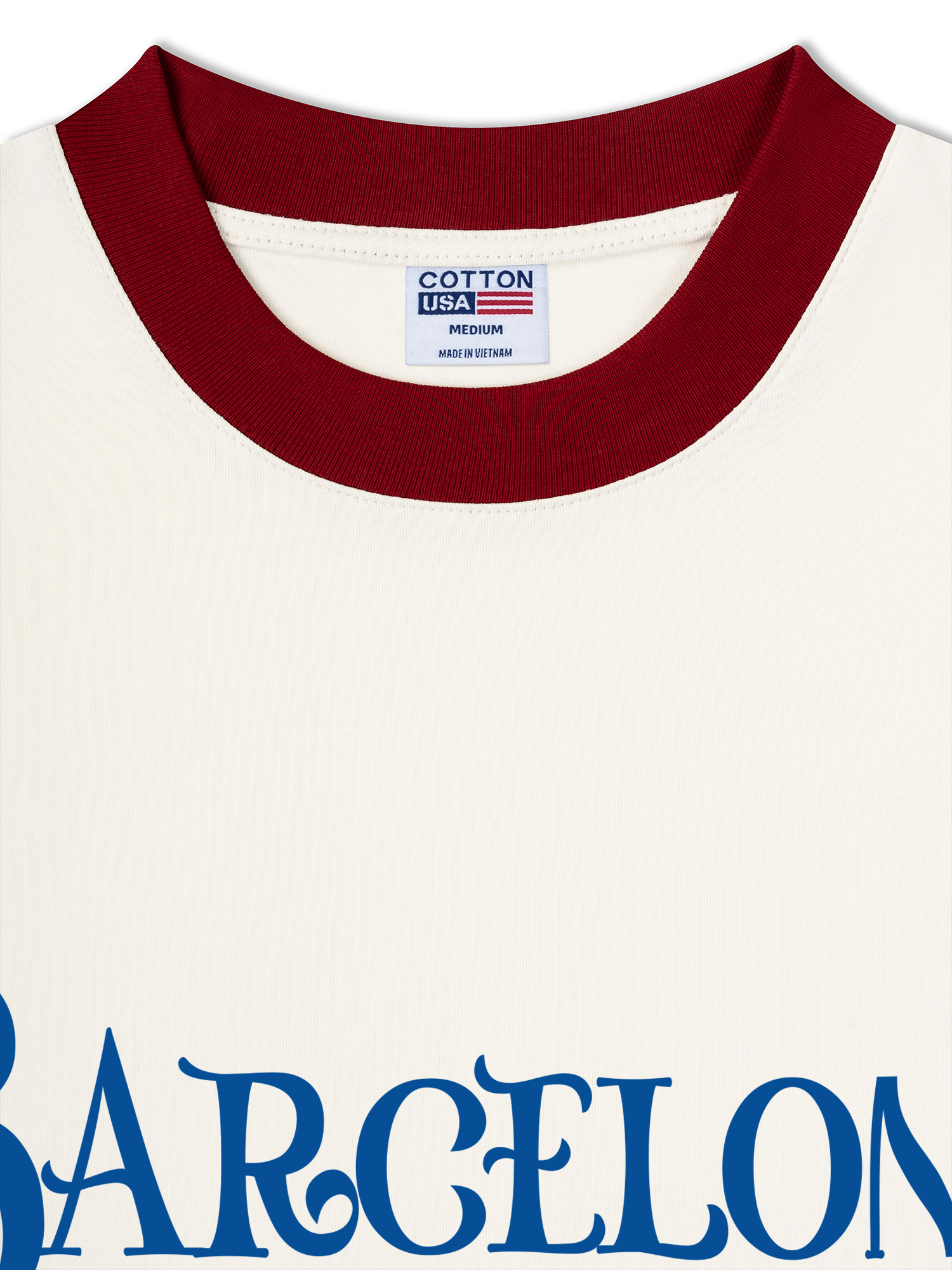 Áo Thun Ringer Relaxed Fit Barcelona