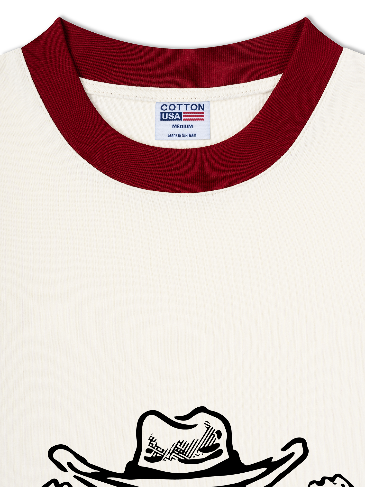 Áo Thun Ringer Relaxed Fit Marlboro Behind Cowboy