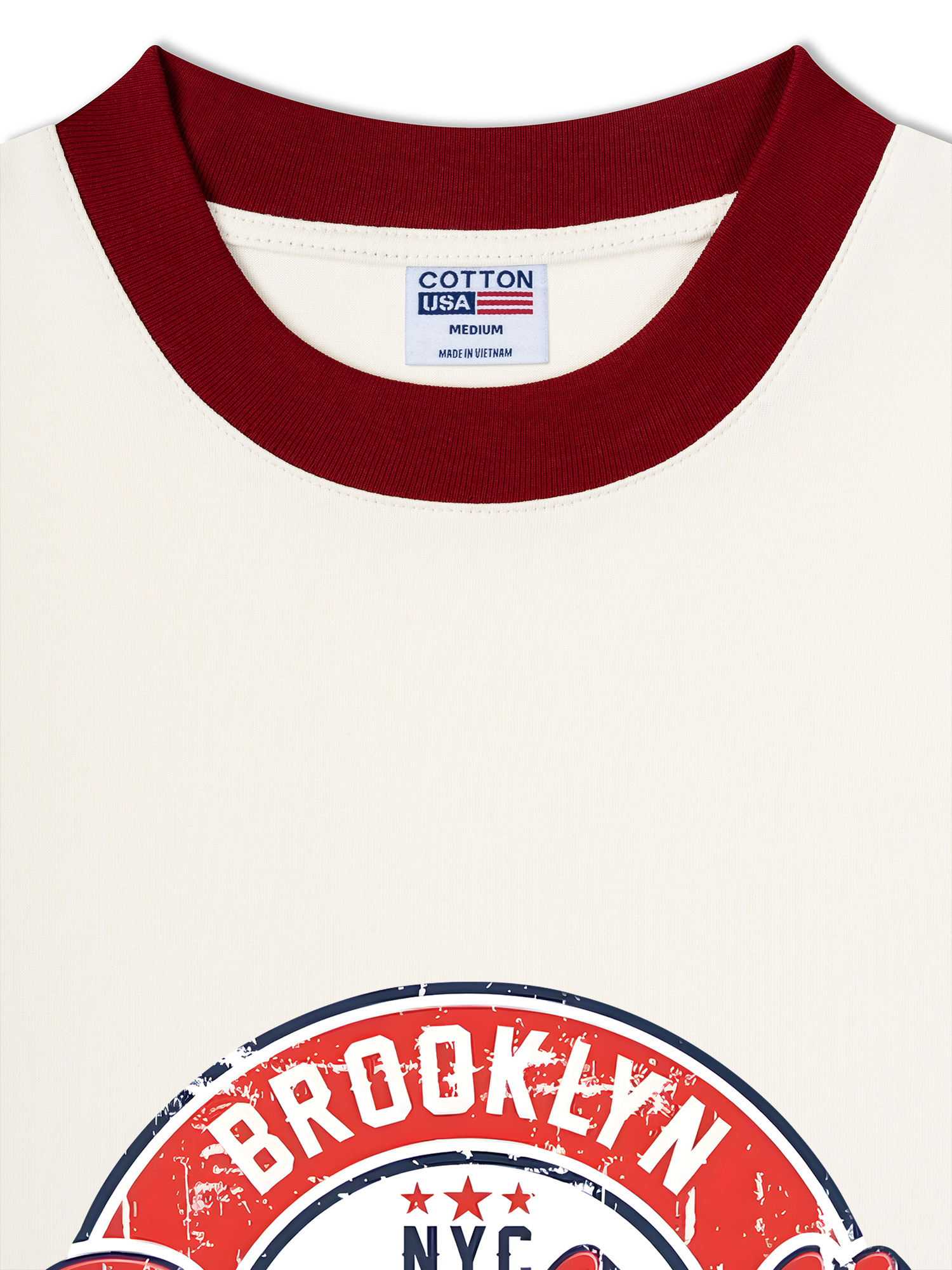 Áo Thun Ringer Relaxed Fit Baseball Brooklyn