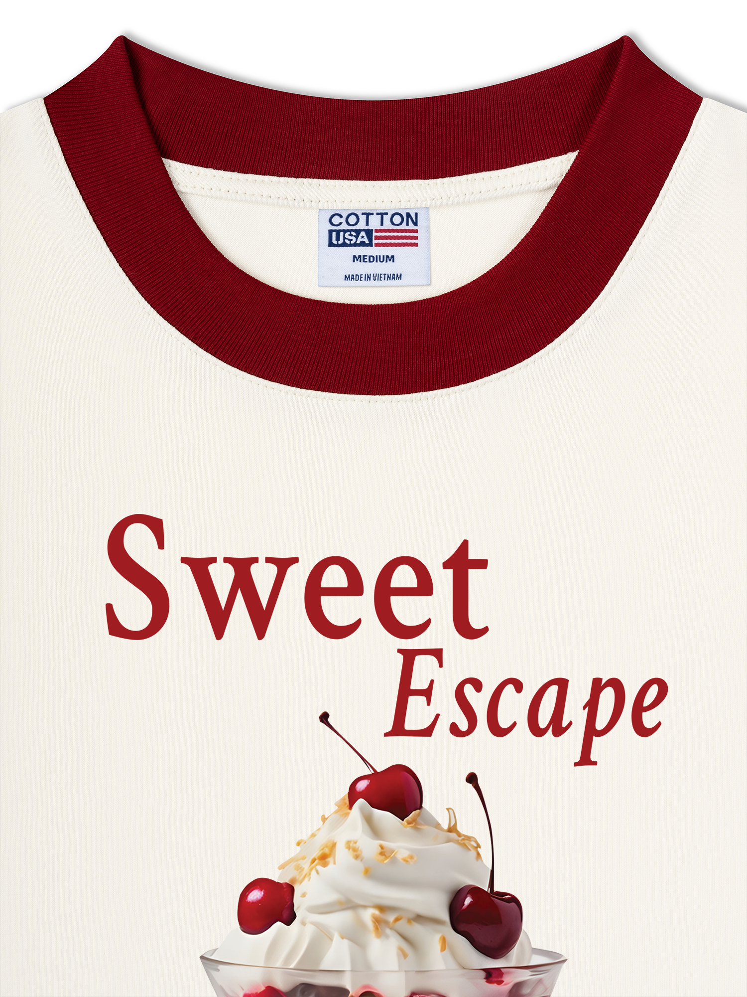 Áo Thun Ringer Relaxed Fit Tropical Sweet Escape