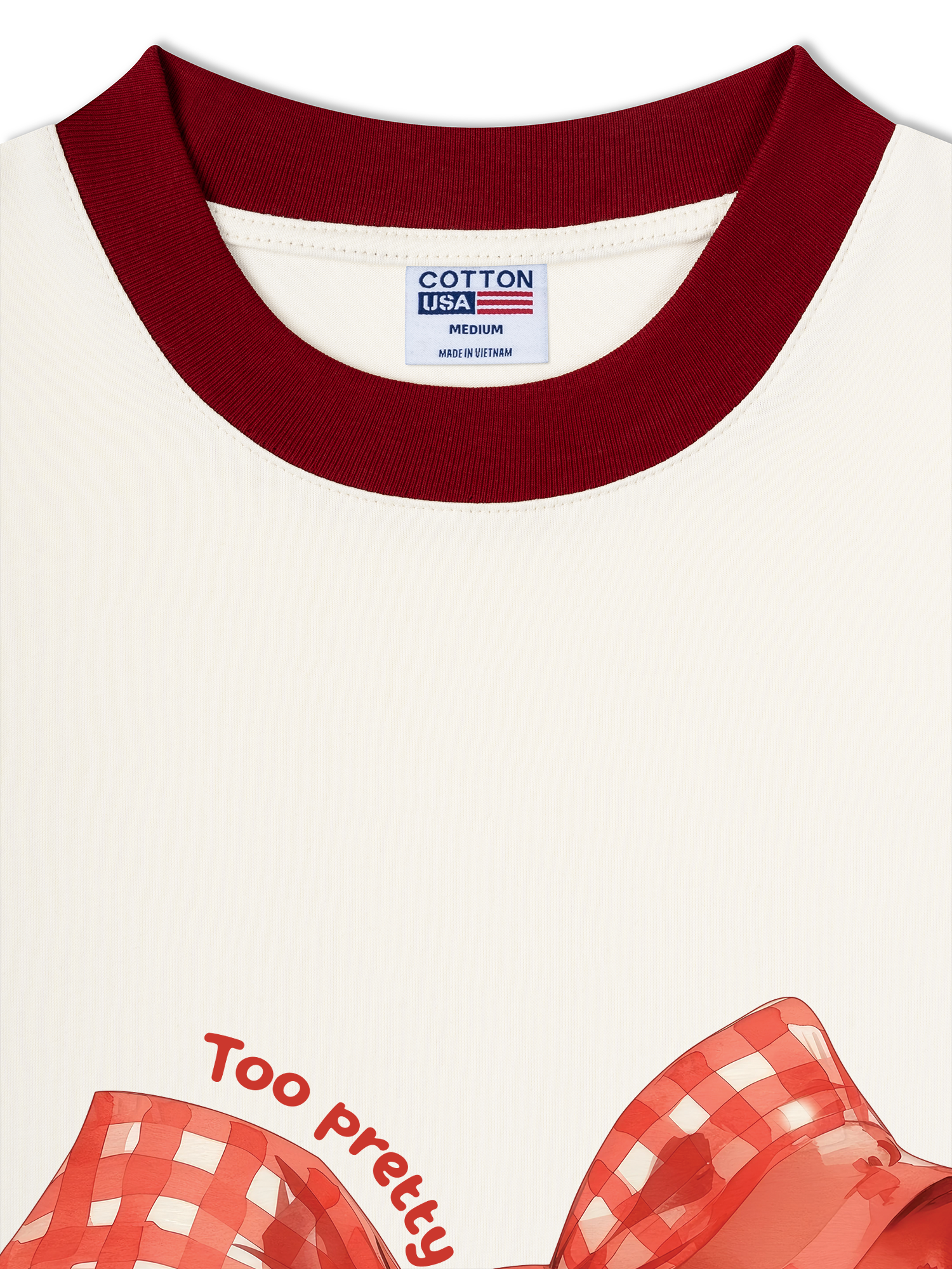 Áo Thun Ringer Relaxed Fit Too Pretty