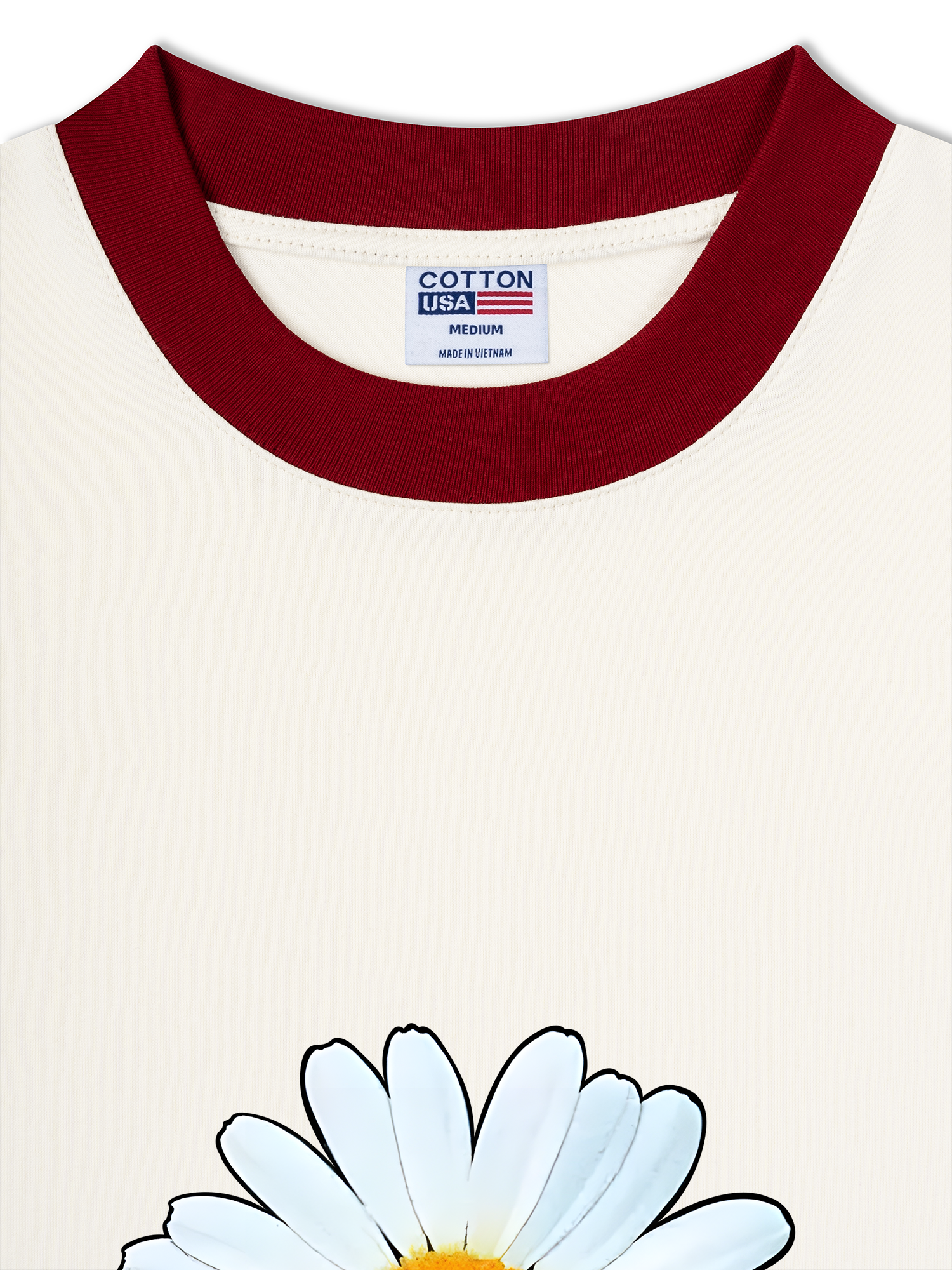 Áo Thun Ringer Relaxed Fit Floral Peace Minusone