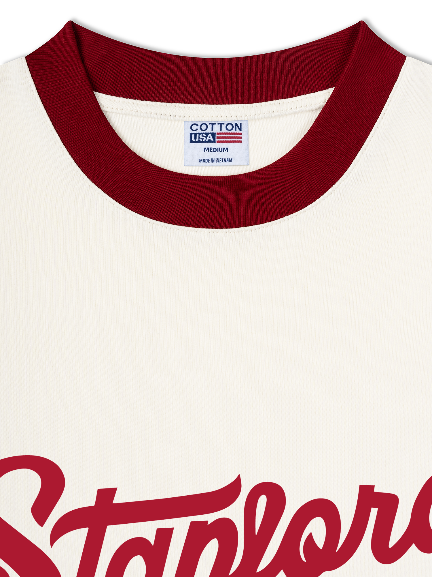 Áo Thun Ringer Relaxed Fit USA Stanford Classic