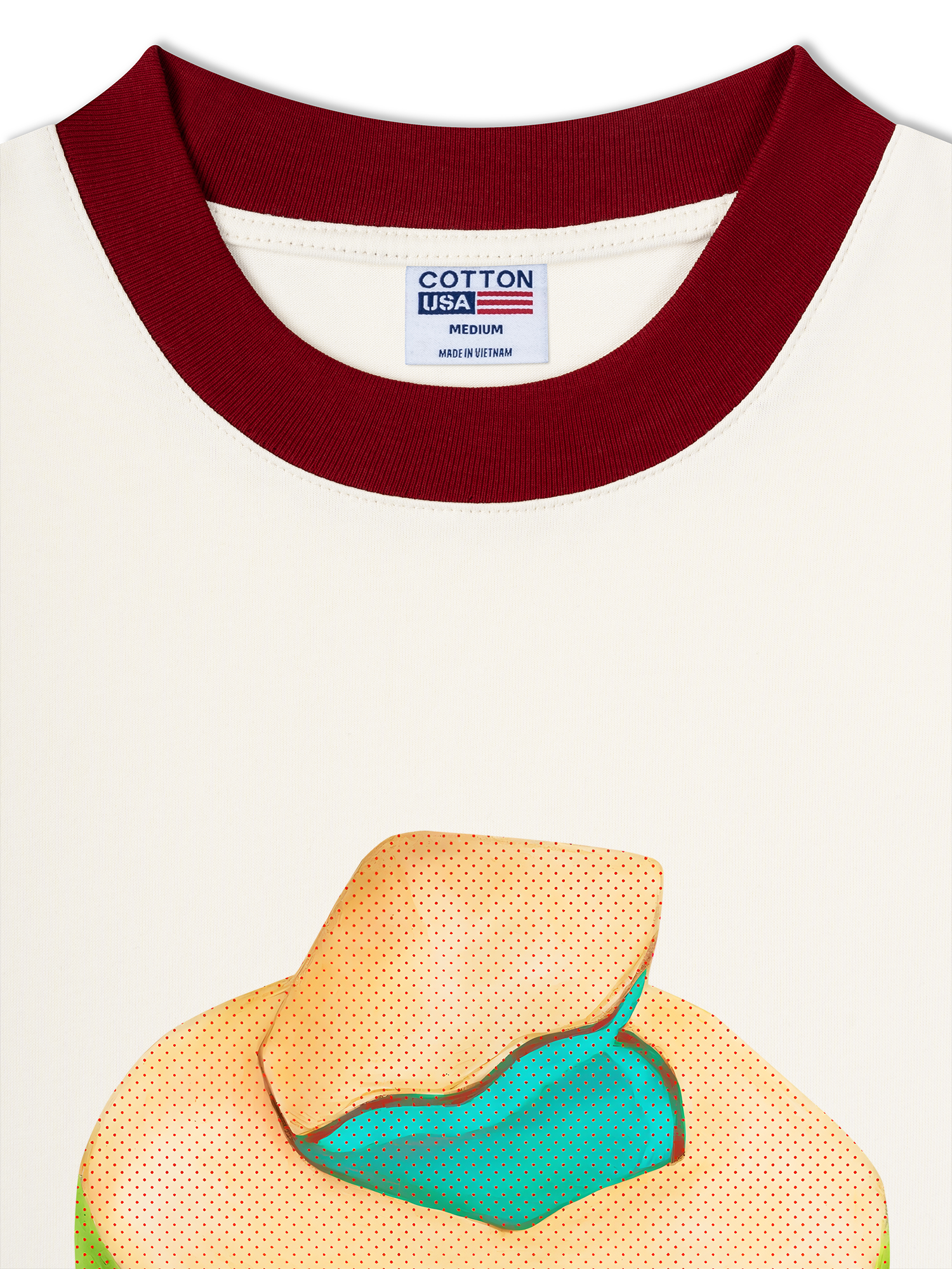 Áo Thun Ringer Relaxed Fit Tropical Coconut Retro