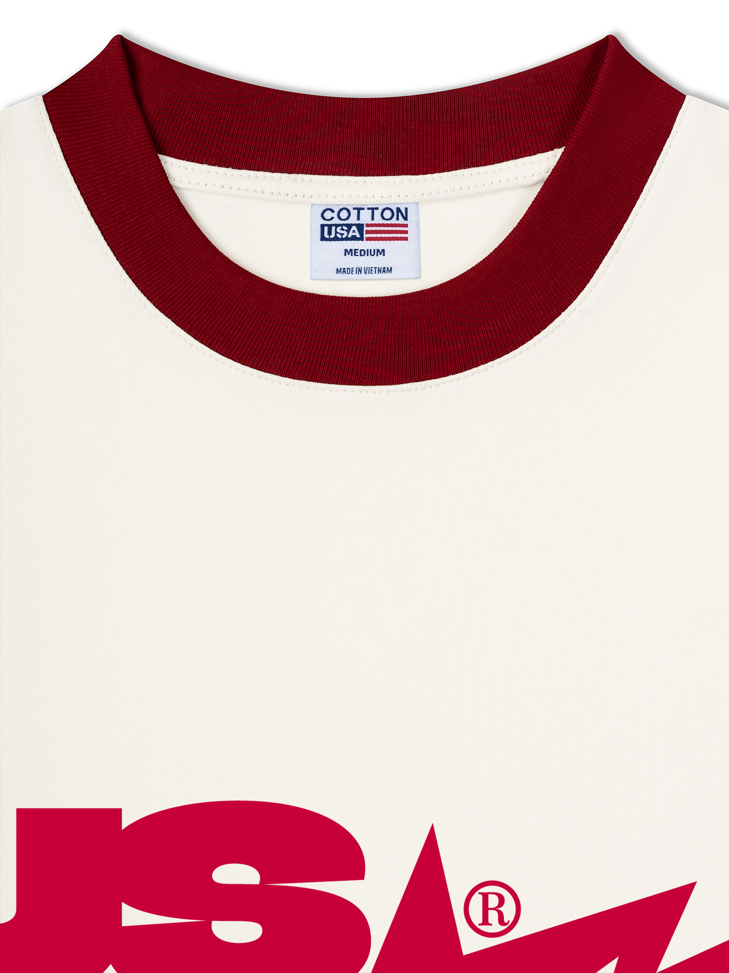 Áo Thun Ringer Relaxed Fit USA Riot Rebel Rampage