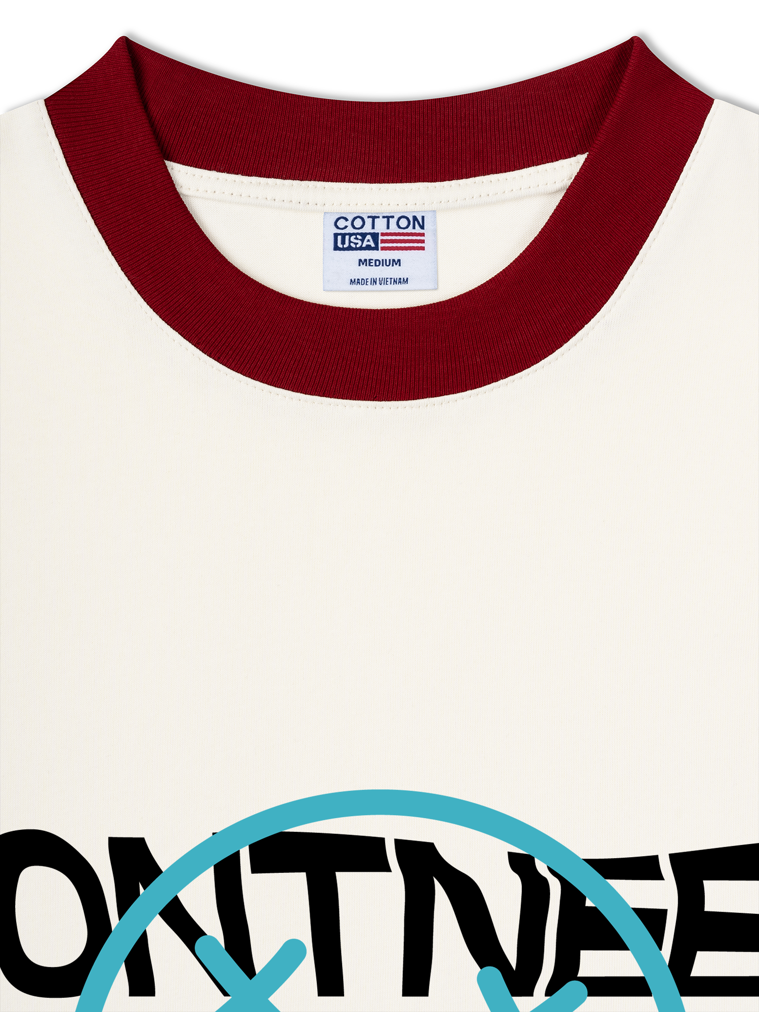 Áo Thun Ringer Relaxed Fit USA Dont Need Reason