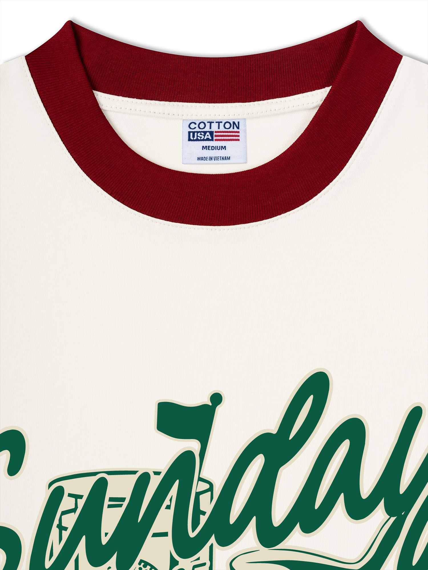 Áo Thun Ringer Relaxed Fit Golf USA Sunday Club