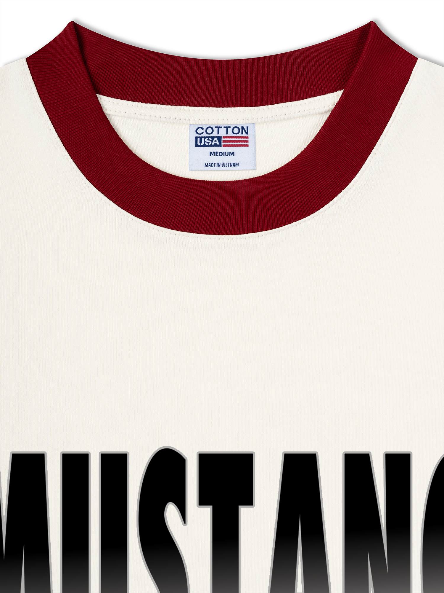 Áo Thun Ringer Relaxed Fit Mustang Black Version