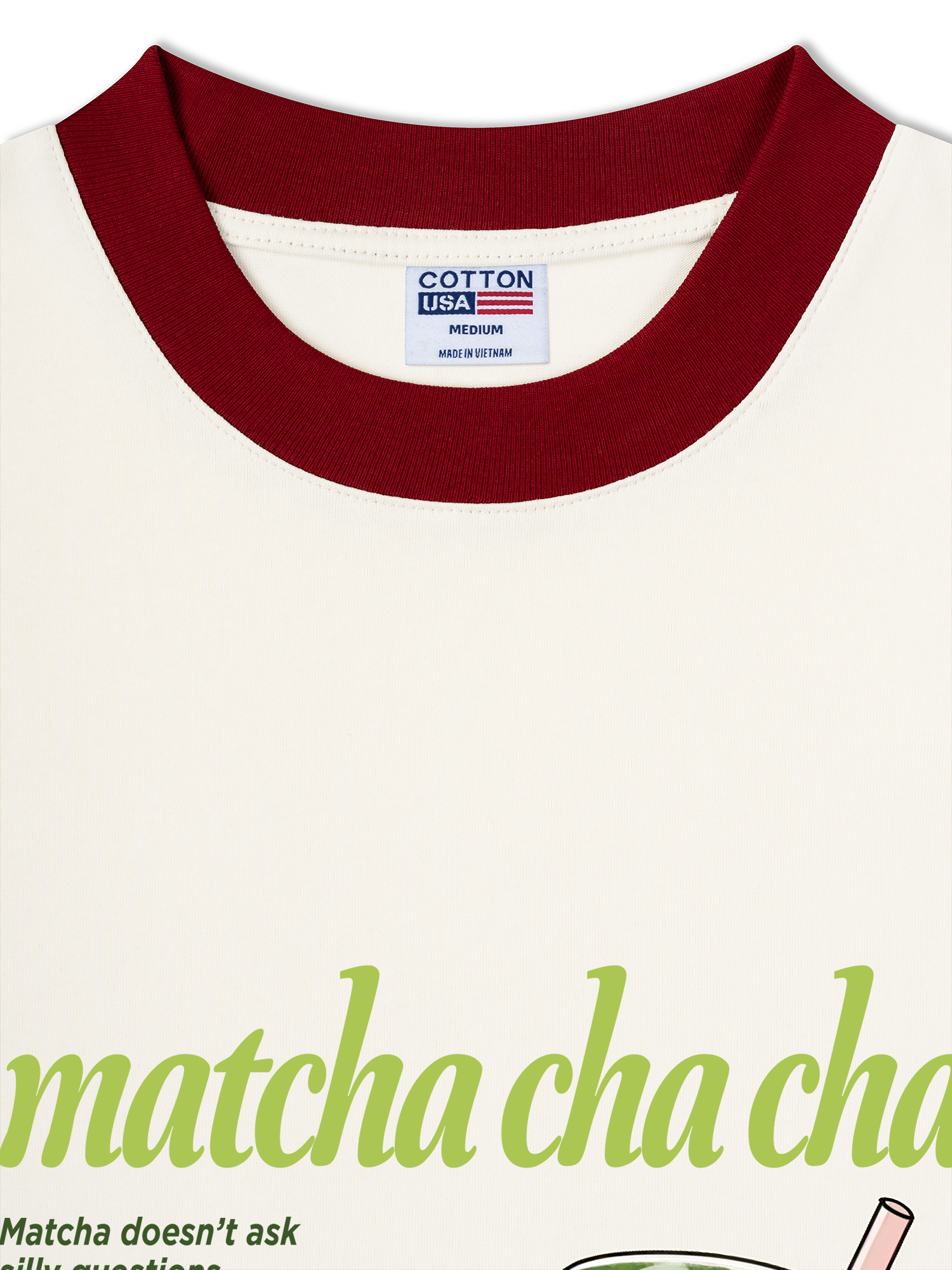 Áo Thun Ringer Relaxed Fit Matcha Understand