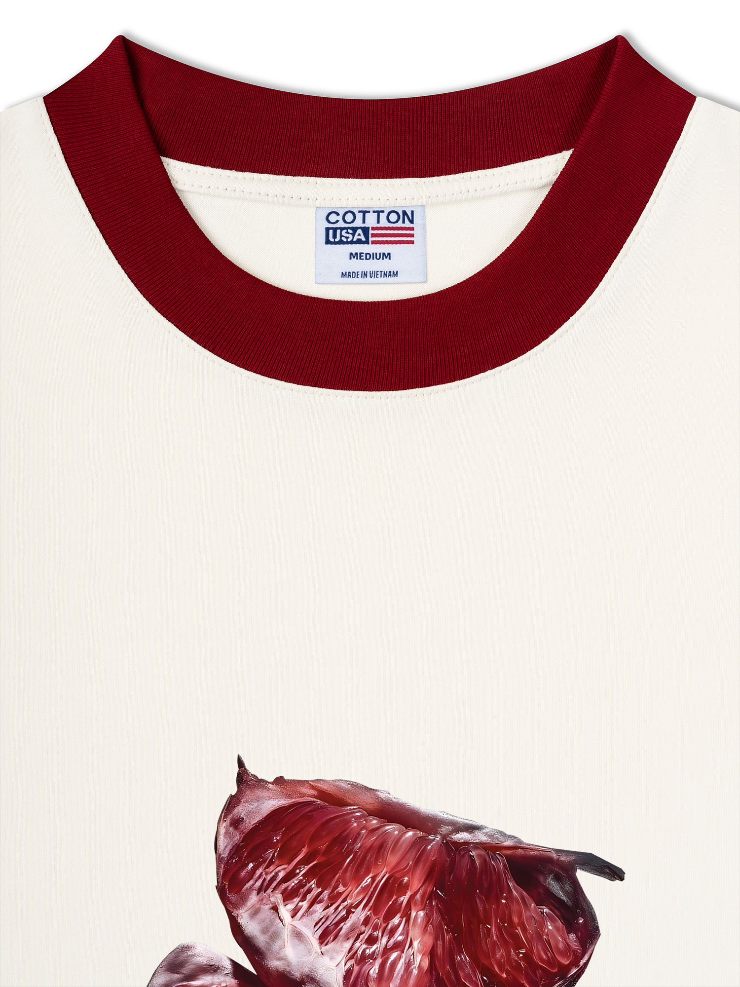 Áo Thun Ringer Relaxed Fit Tropical grapefruit