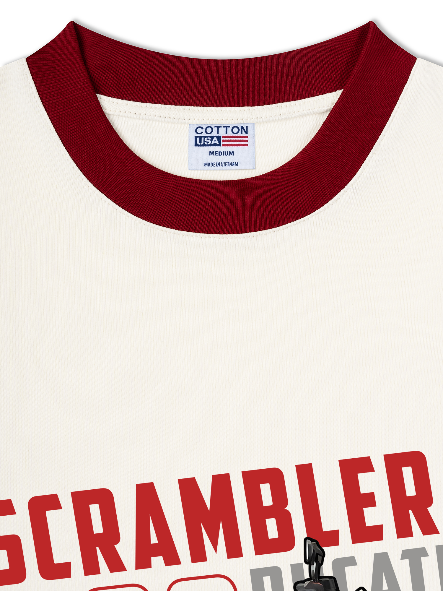 Áo Thun Ringer Relaxed Fit Scrambler 800 ducati