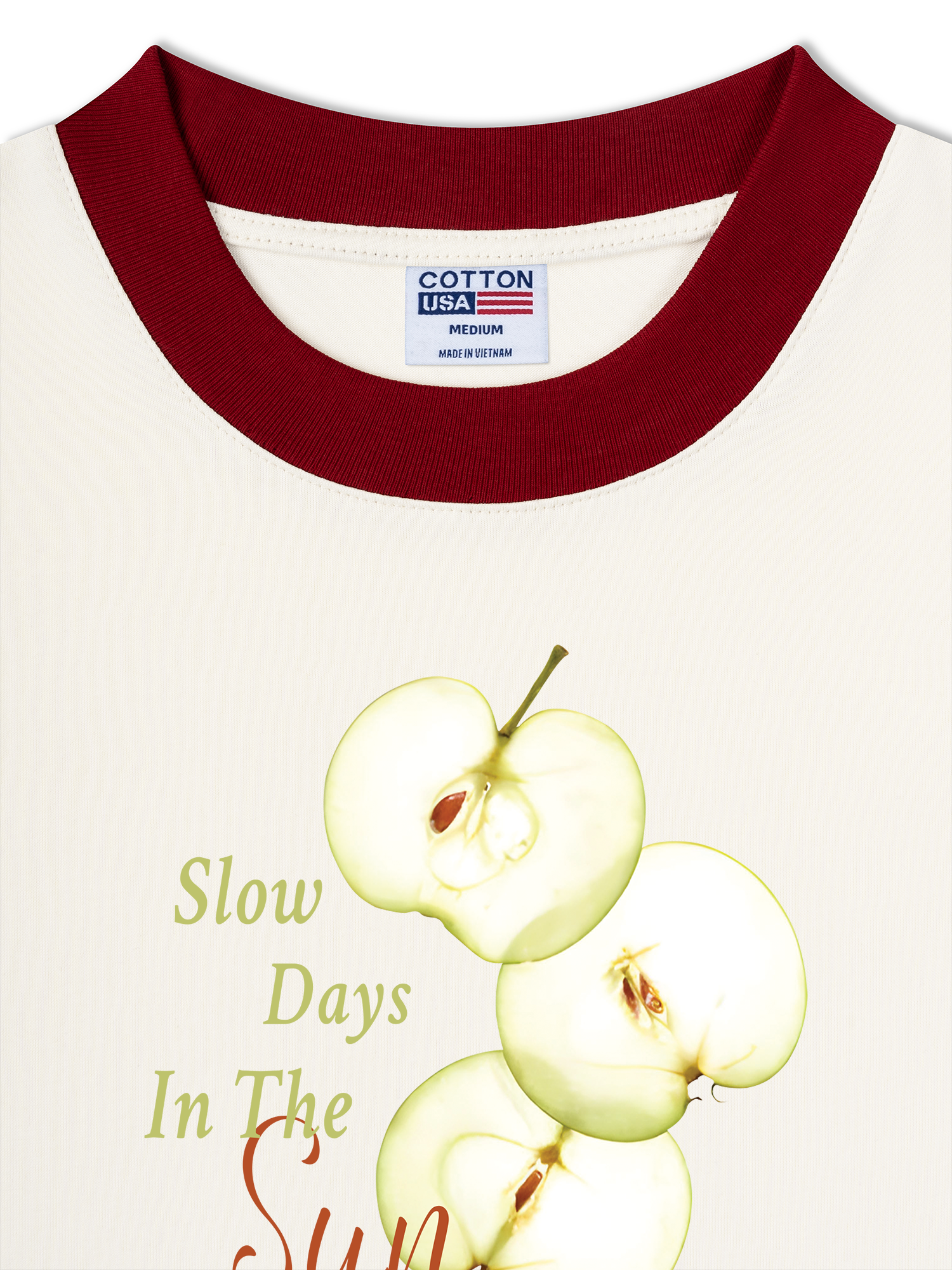 Áo Thun Ringer Relaxed Fit Tropical Slow Days In The Sun