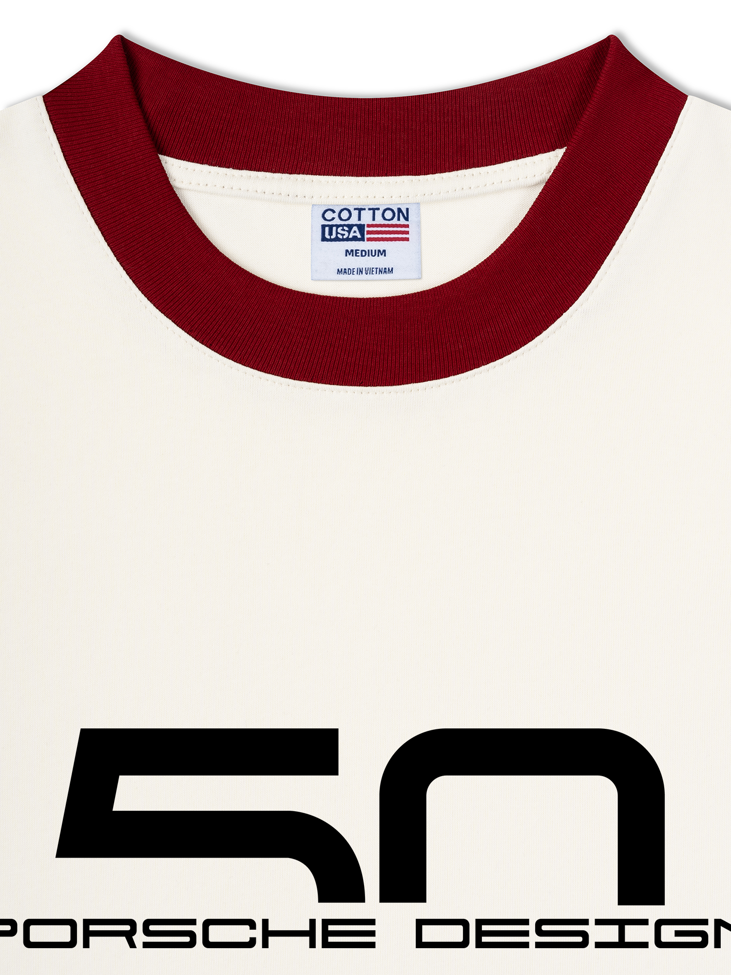 Áo Thun Ringer Relaxed Fit Porsche 50Y Crew Neck