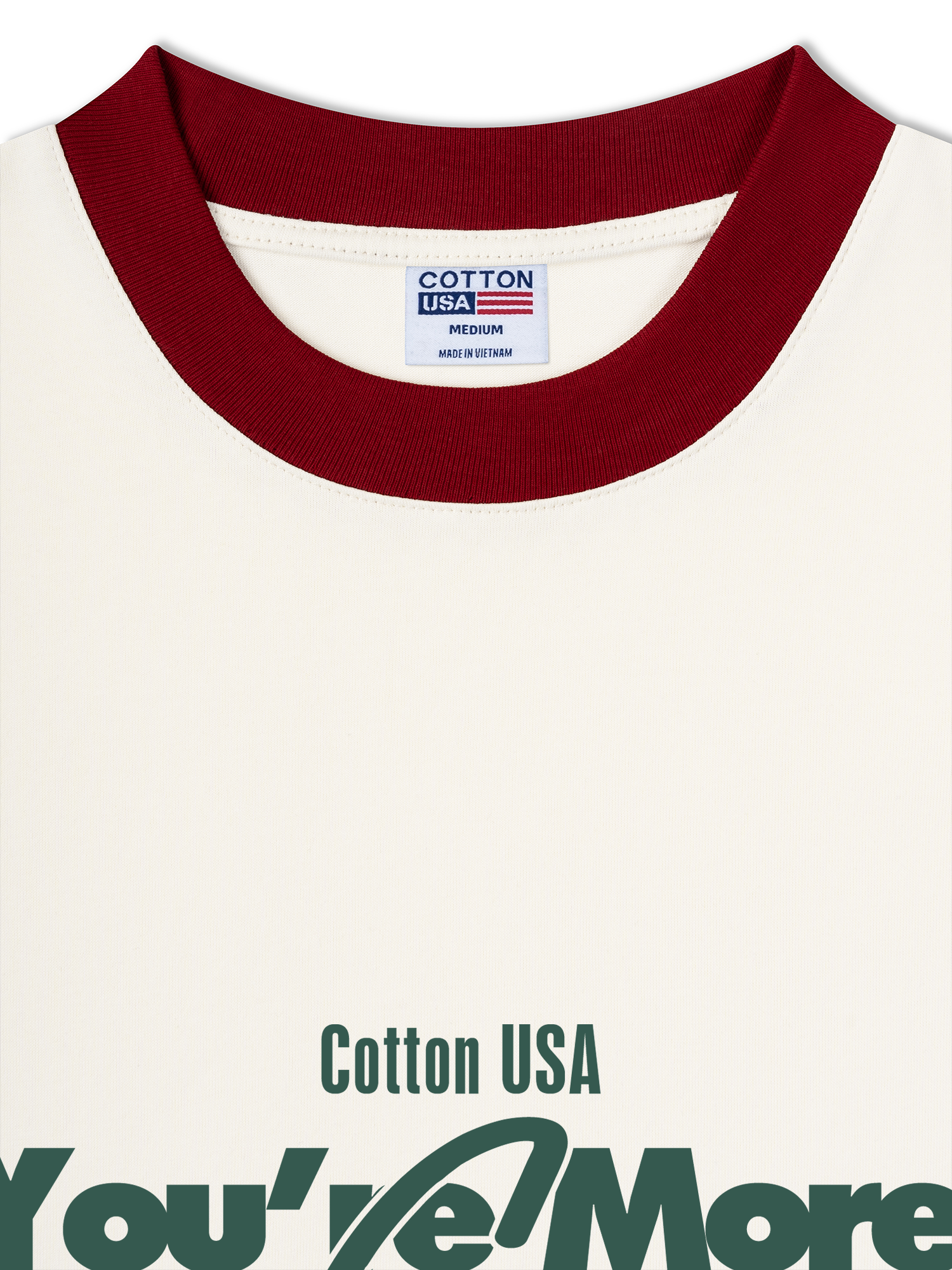 Áo Thun Ringer Relaxed Fit USA More Than Enough