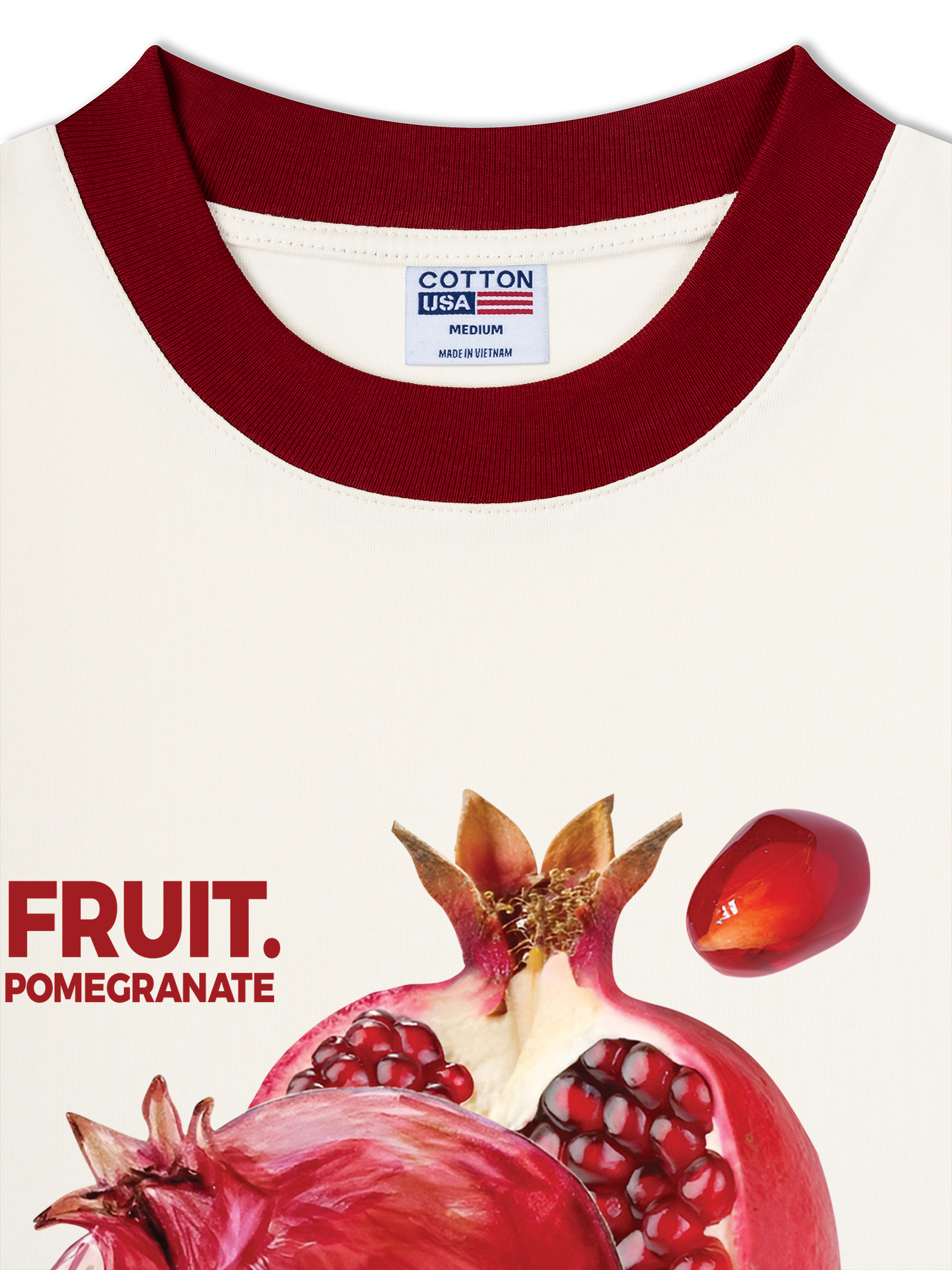 Áo Thun Ringer Relaxed Fit Tropical Pomegranate