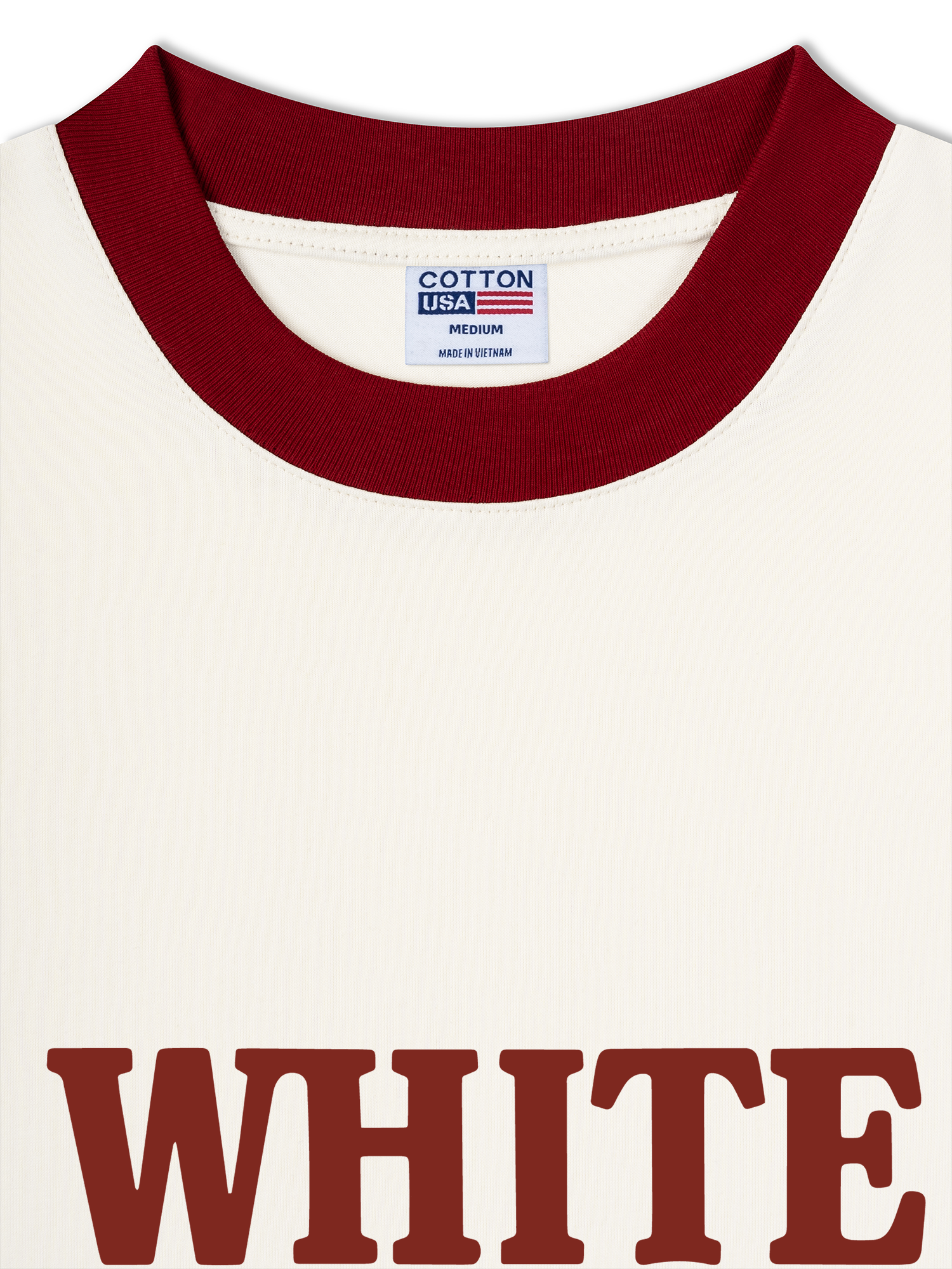 Áo Thun Ringer Relaxed Fit White Rabbit Cycling