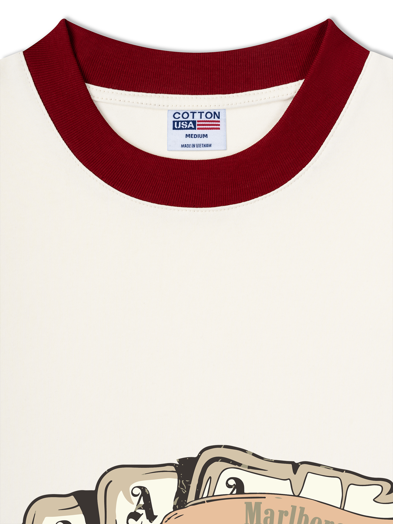 Áo Thun Ringer Relaxed Fit Marlboro Don_t Squat