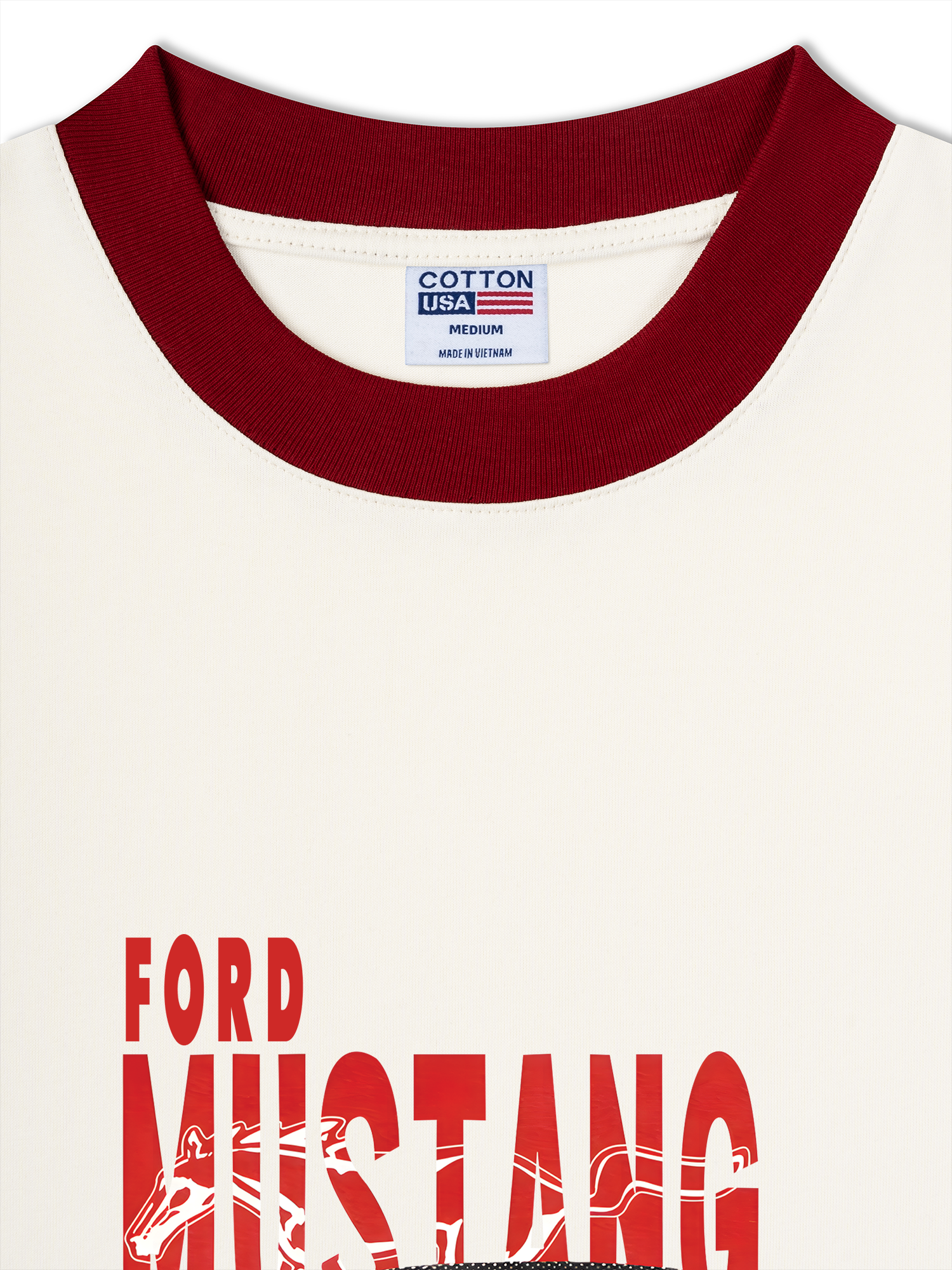 Áo Thun Ringer Relaxed Fit Mustang Boss 429