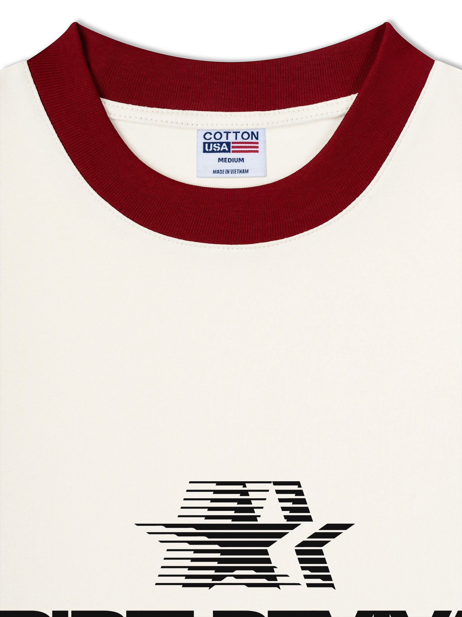 Áo Thun Ringer Relaxed Fit USA Spirit Revival