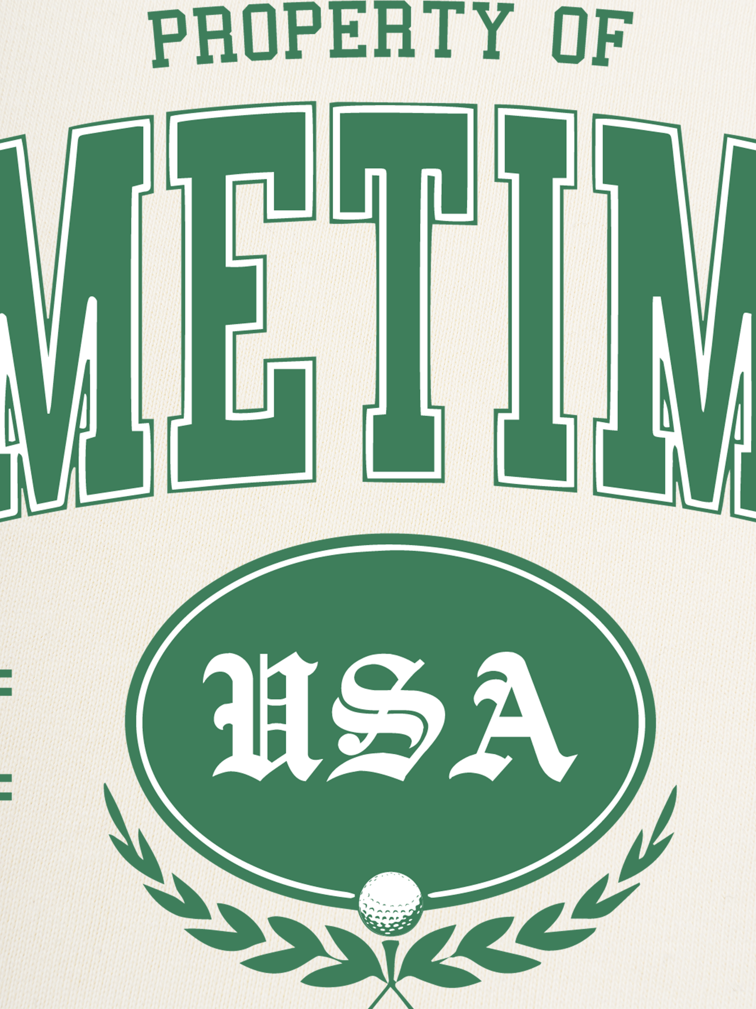 Áo Thun Ringer Relaxed Fit Golf Property Of Sometimes