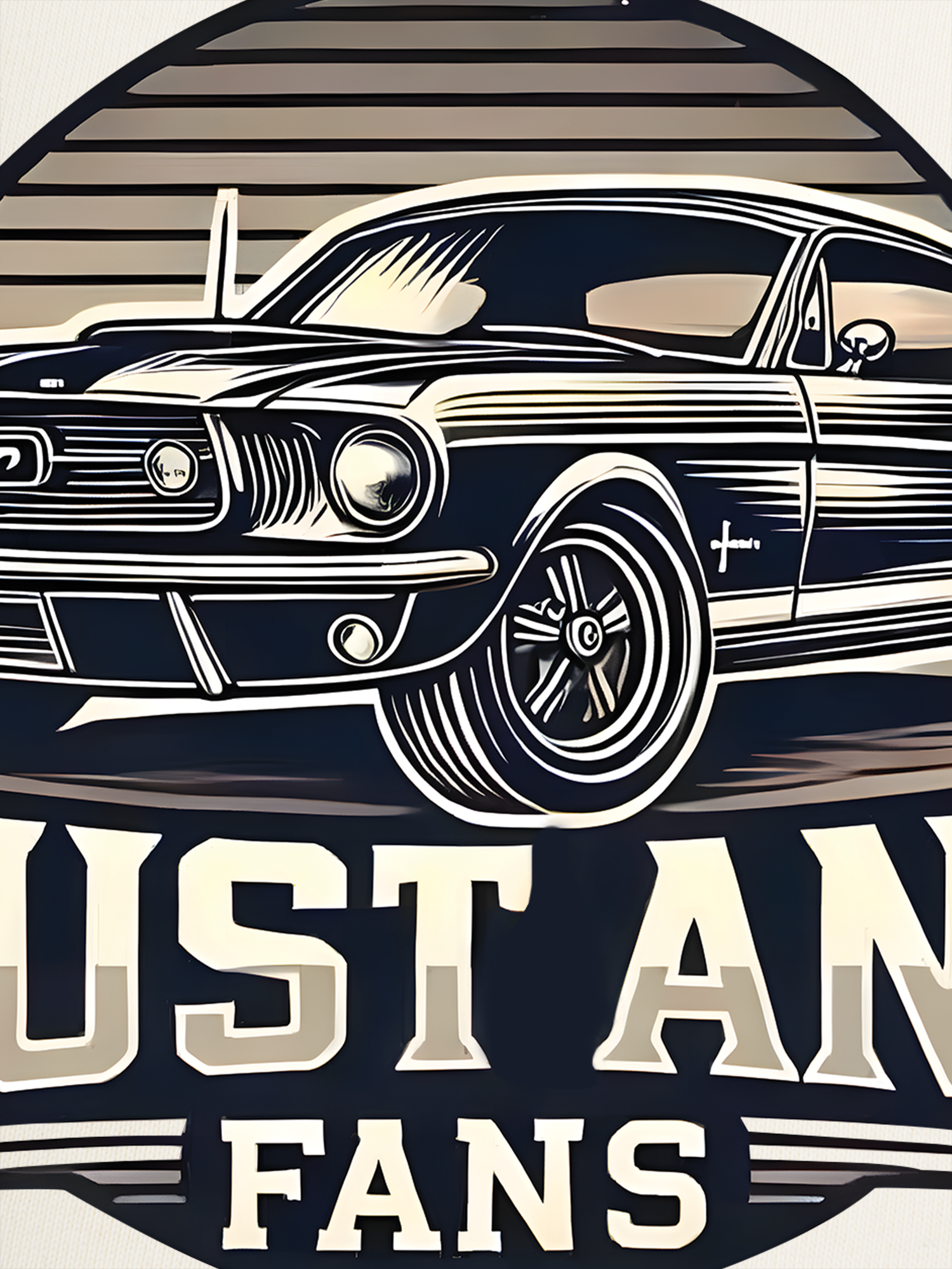 Áo Thun Ringer Relaxed Fit Mustang Fans