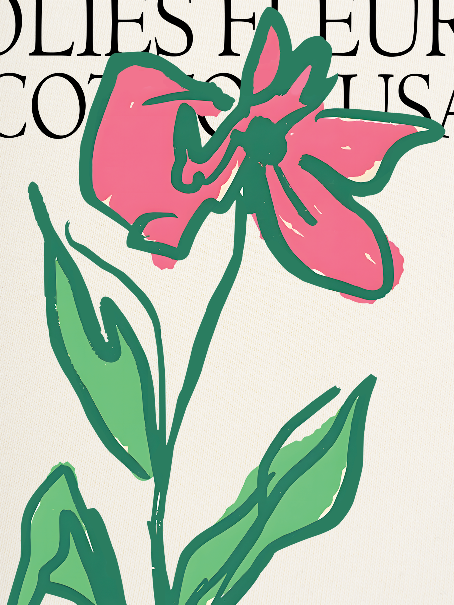 Áo Thun Ringer Relaxed Fit Floral Jolies Fleurs