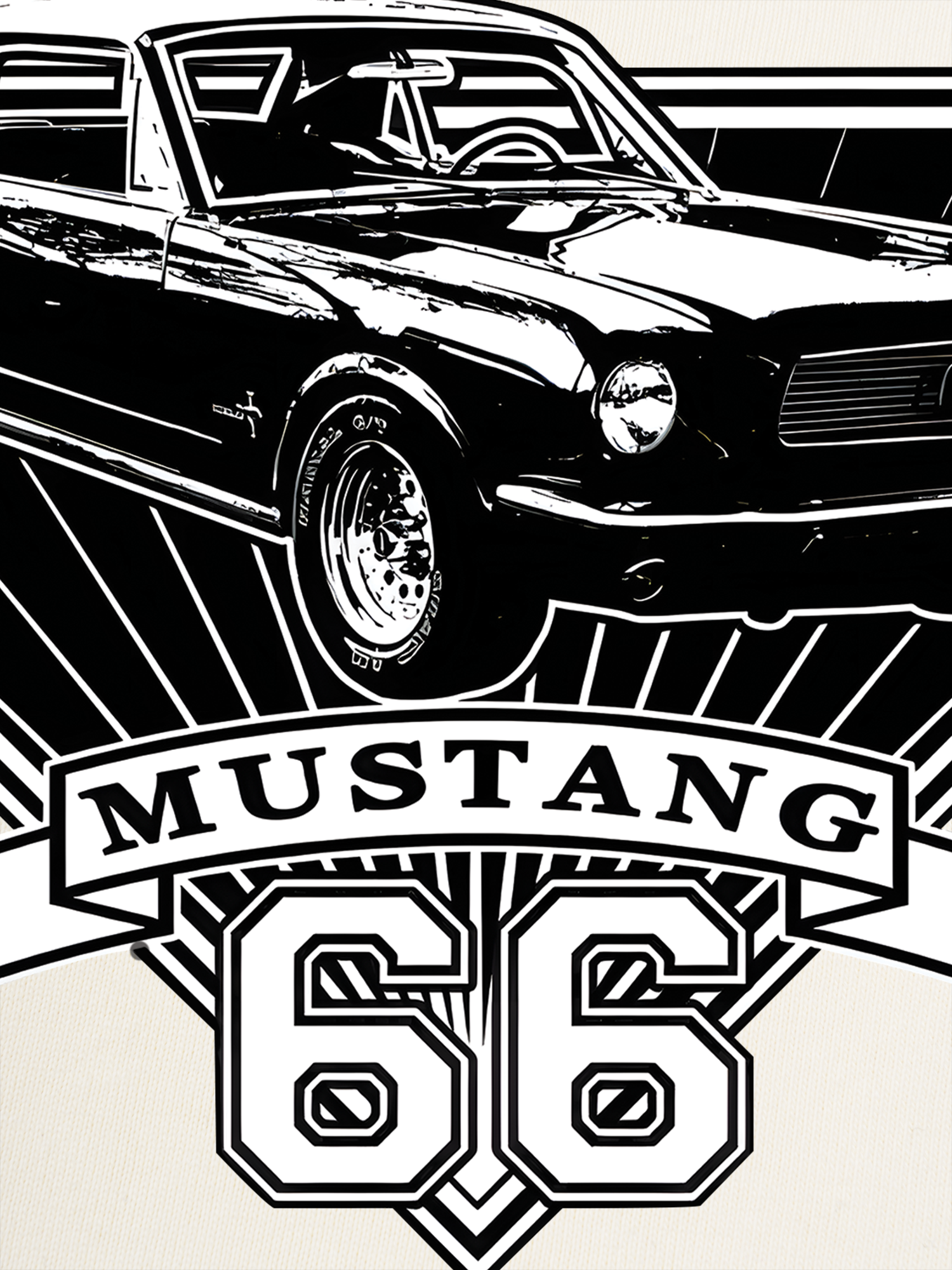 Áo Thun Ringer Relaxed Fit Mustang 66