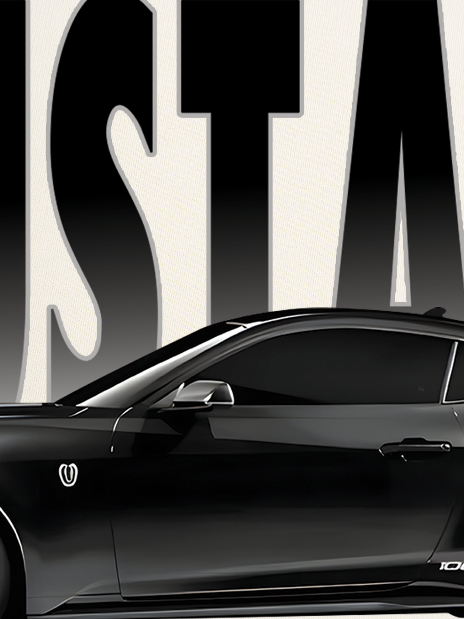 Áo Thun Ringer Relaxed Fit Mustang Black Version