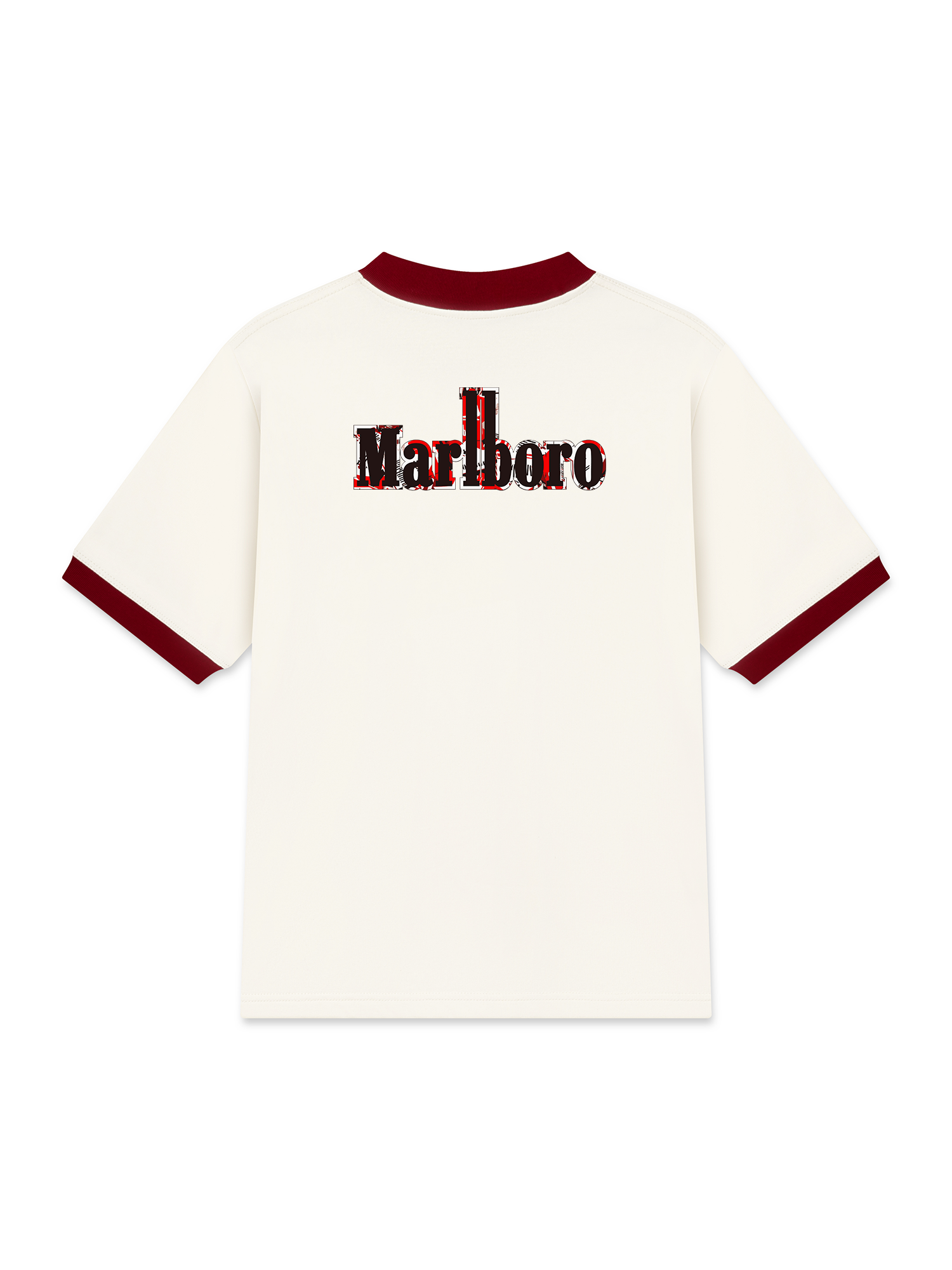 Áo Thun Ringer Relaxed Fit Marlboro Mixed Logo