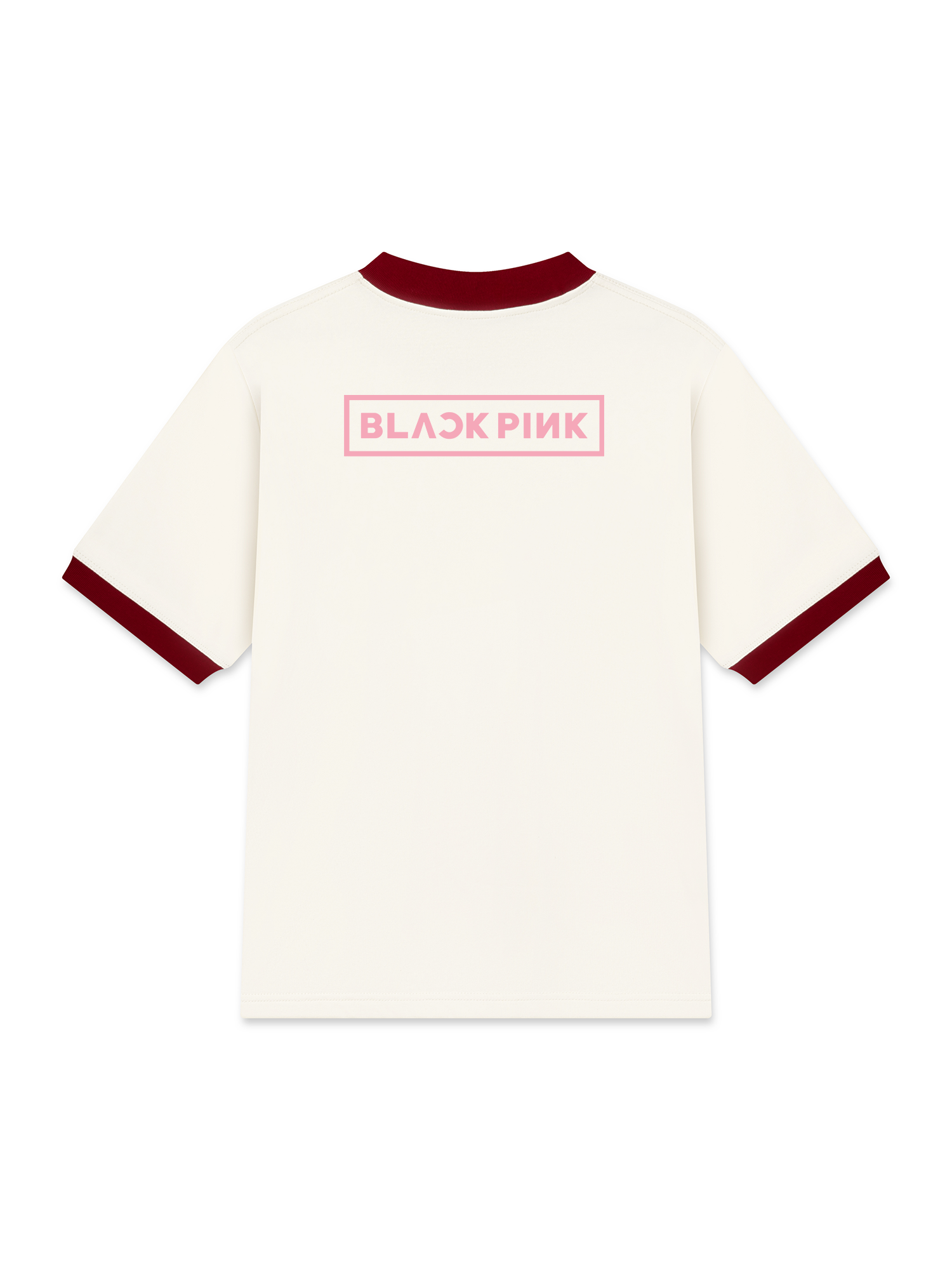 Áo Thun Ringer Relaxed Fit Black Pink Jump