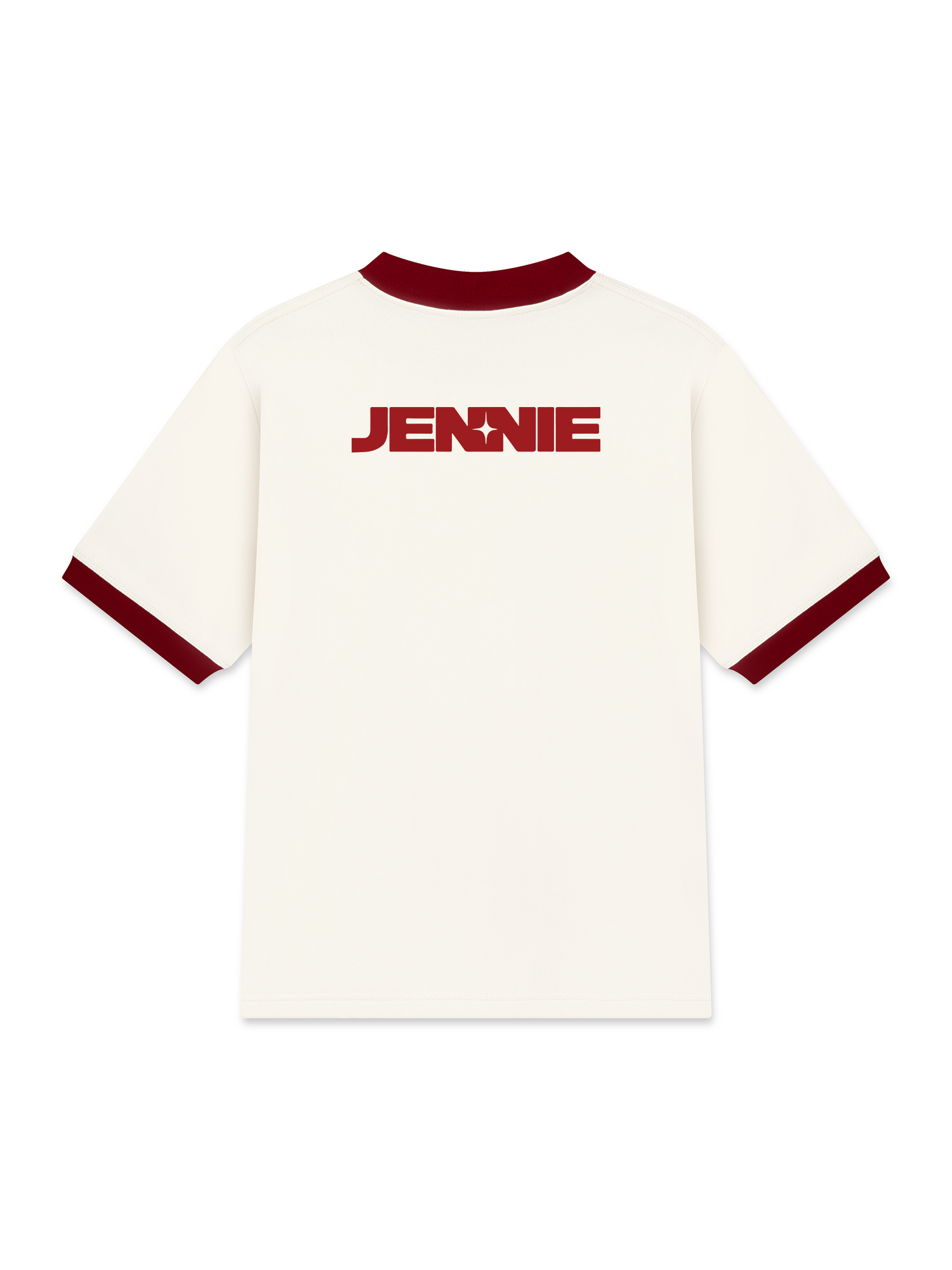 Áo Thun Ringer Relaxed Fit Black Pink Like Jenie