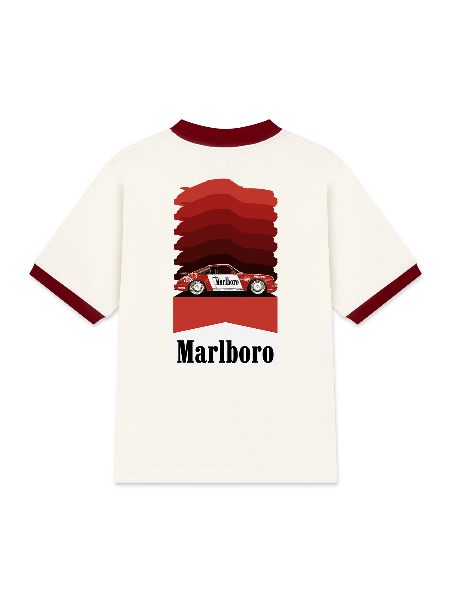 Áo Thun Ringer Relaxed Fit Marlboro Gradient Racing
