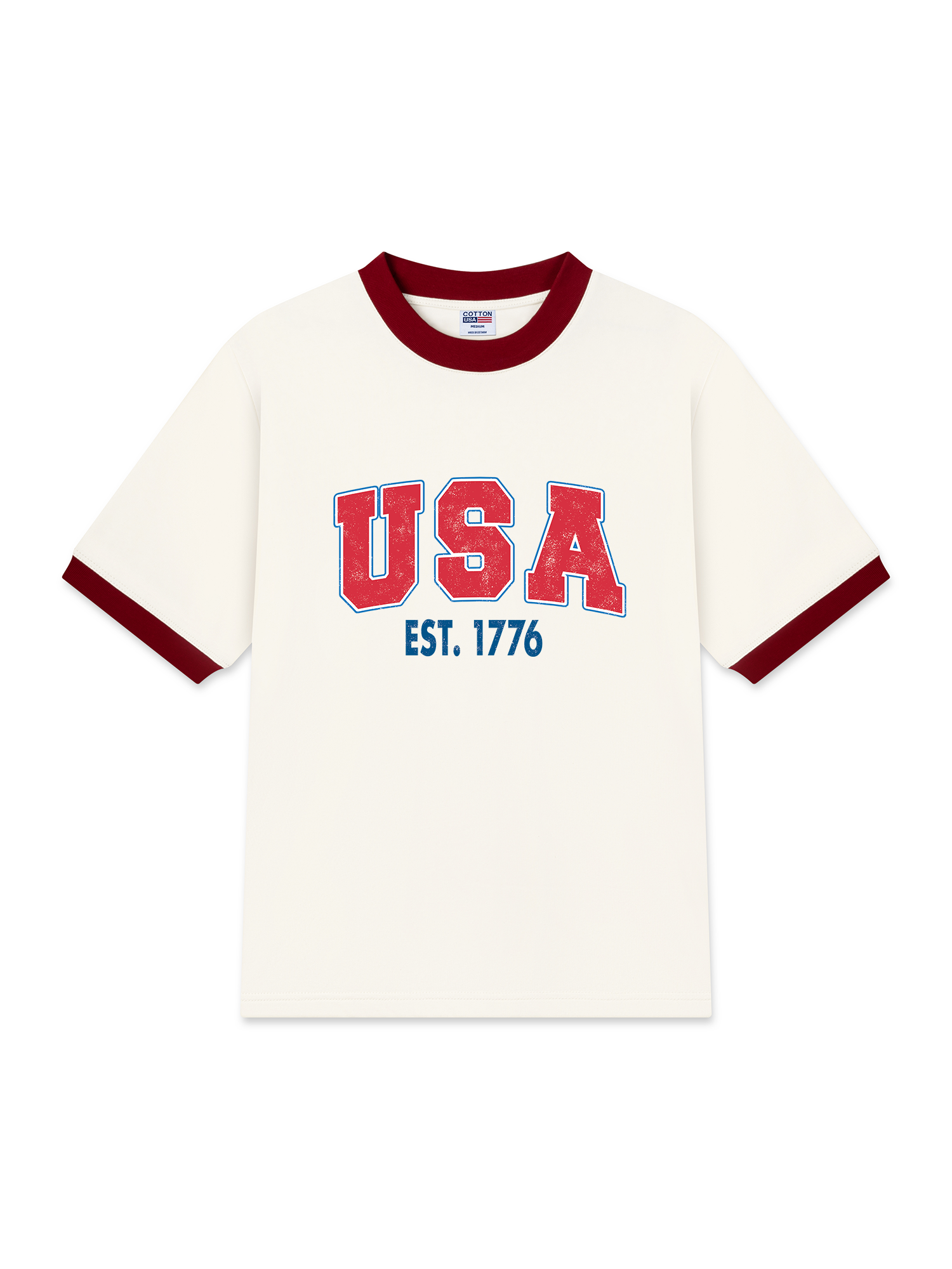 Áo Thun Ringer Relaxed Fit USA Est 1776