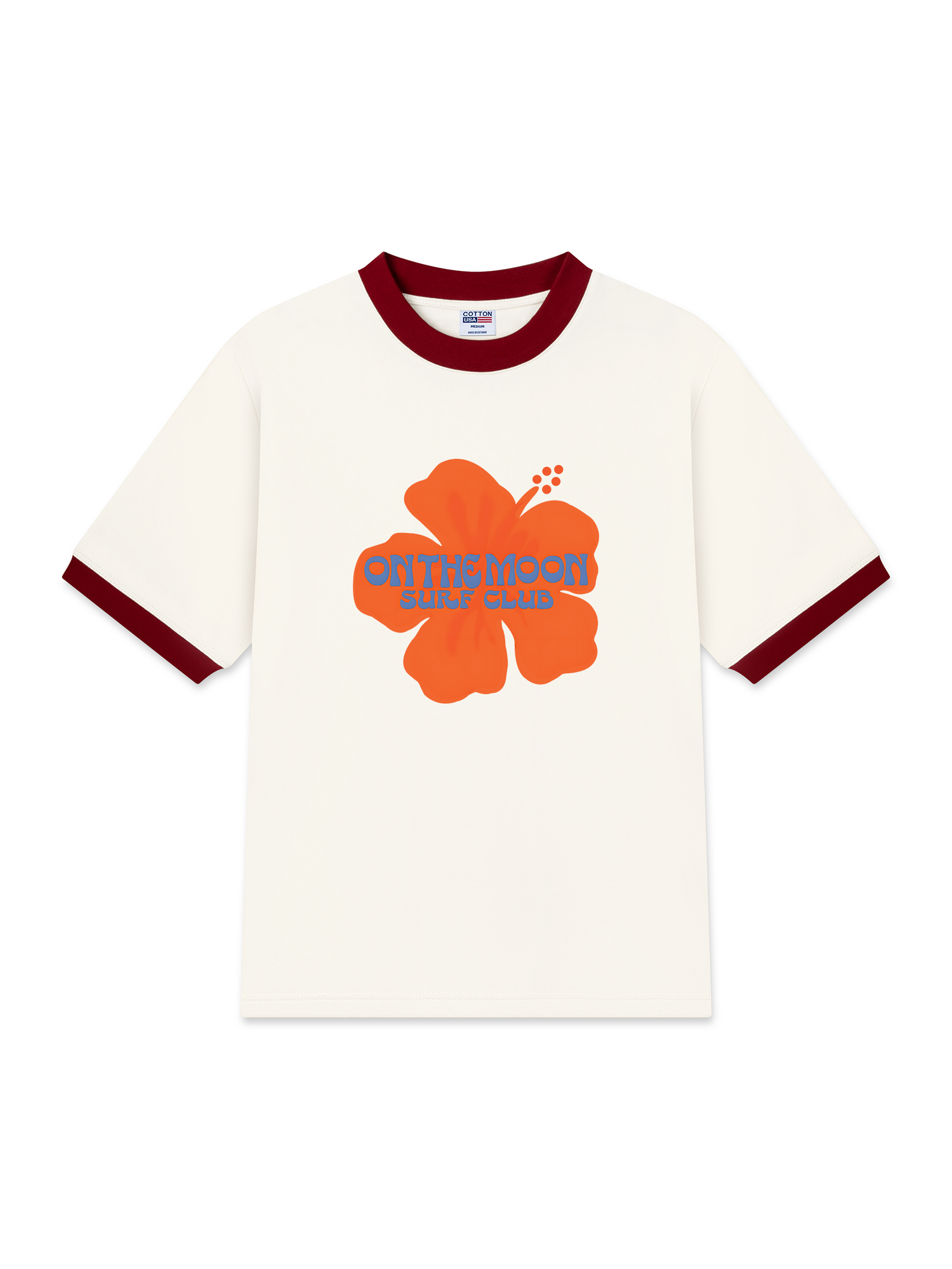 Áo Thun Ringer Relaxed Fit Floral On The Moon