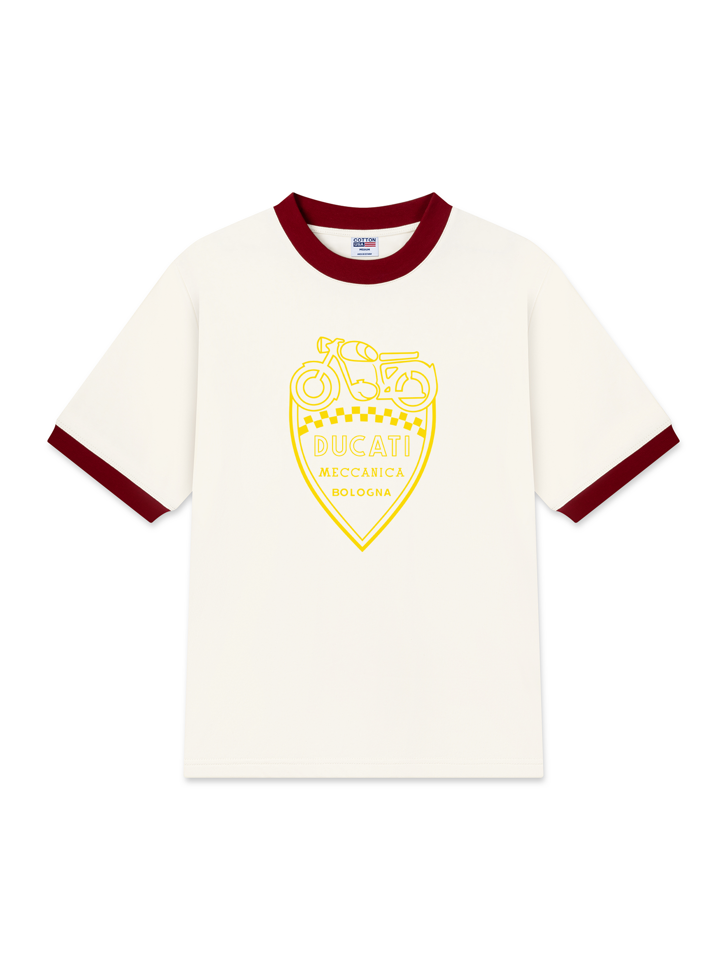 Áo Thun Ringer Relaxed Fit Ducati Meccanica Bologna