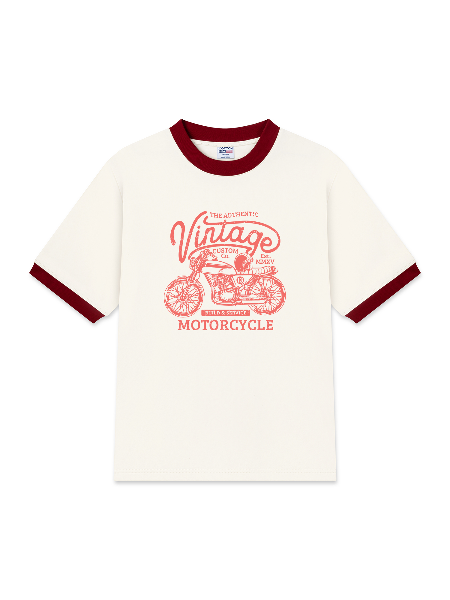 Áo Thun Ringer Relaxed Fit The Authenic Motorcycle