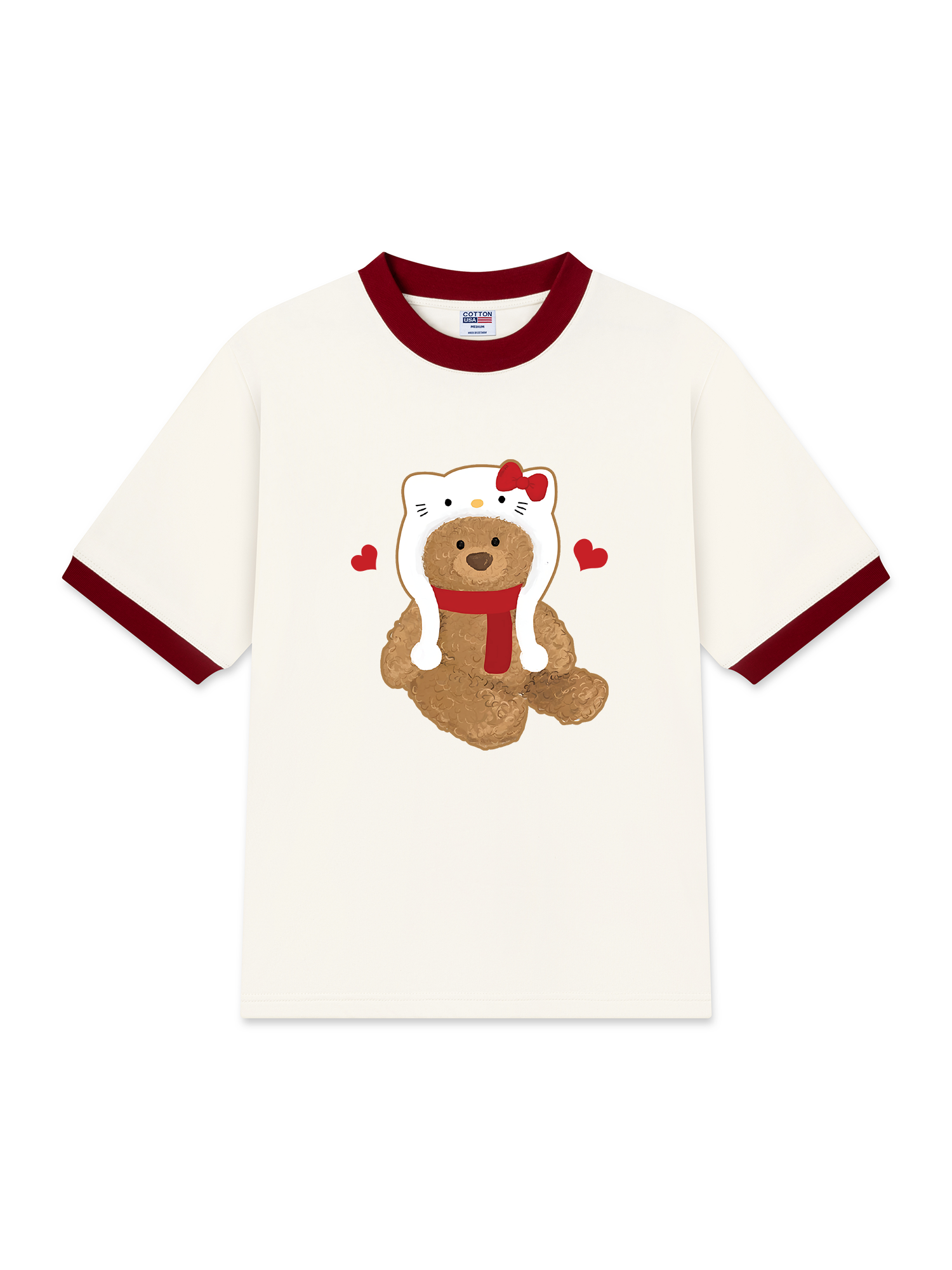 Áo Thun Ringer Relaxed Fit Sweetie Bear