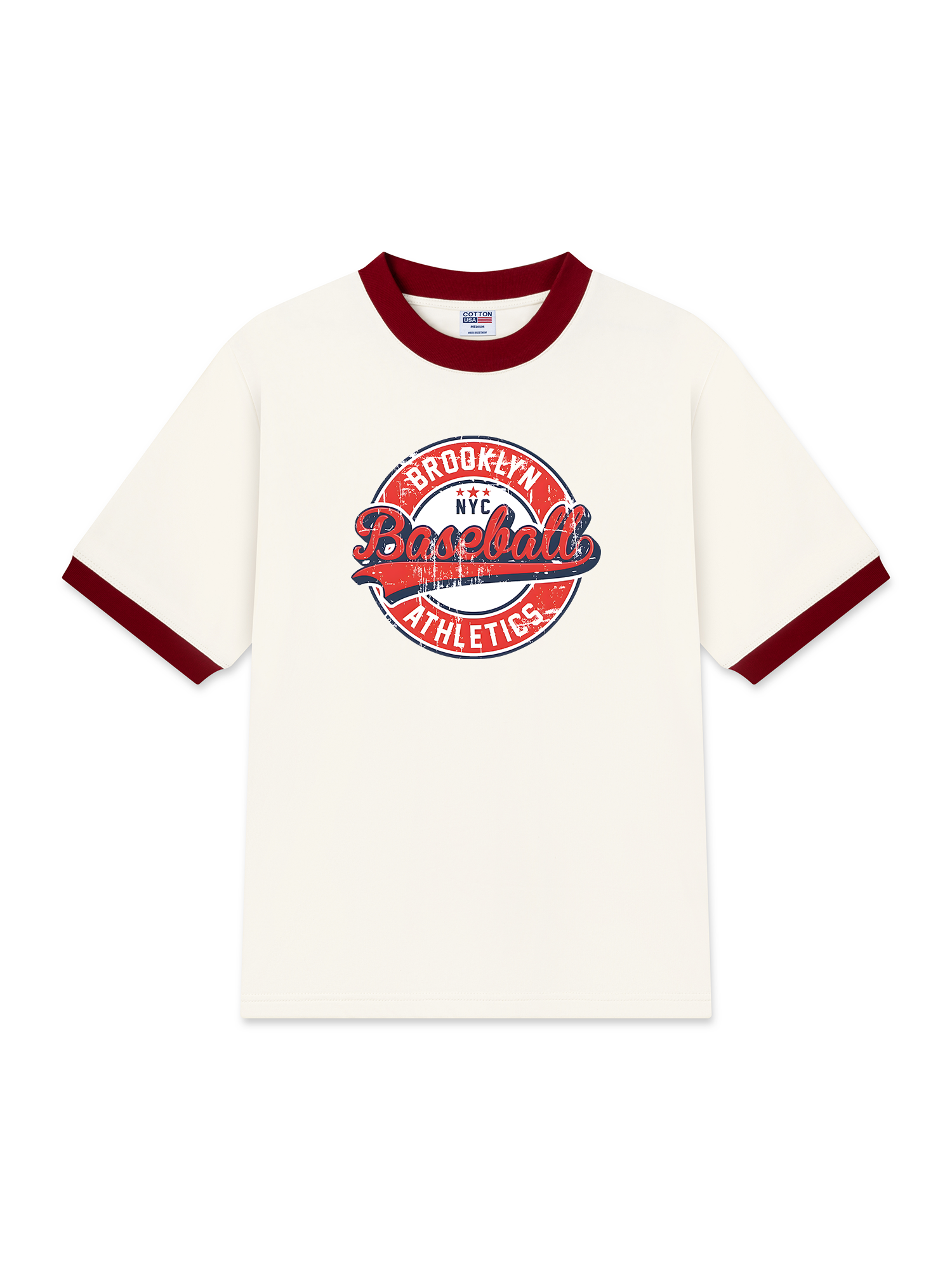 Áo Thun Ringer Relaxed Fit Baseball Brooklyn
