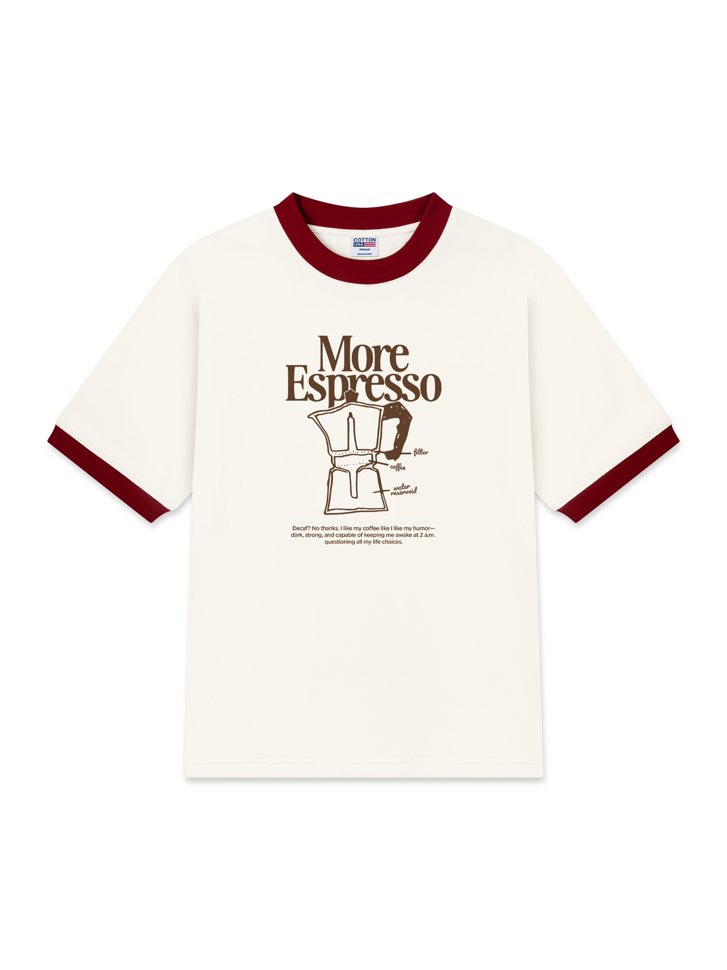 Áo Thun Ringer Relaxed Fit More Espresso