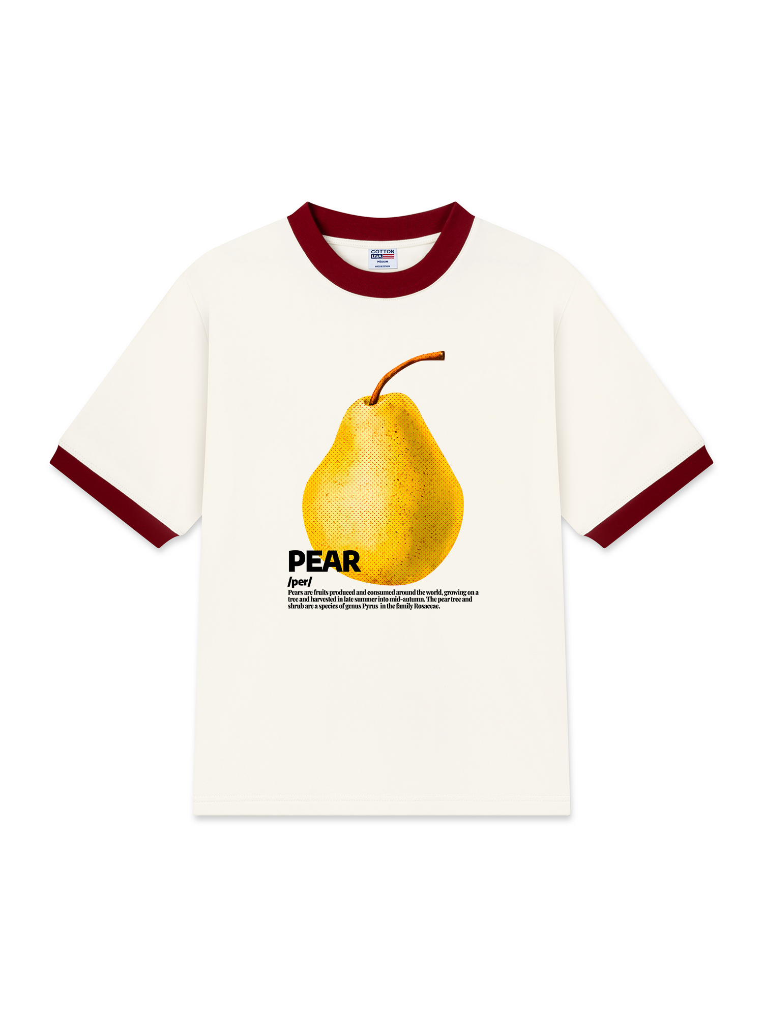 Áo Thun Ringer Relaxed Fit Tropical Pear Retro