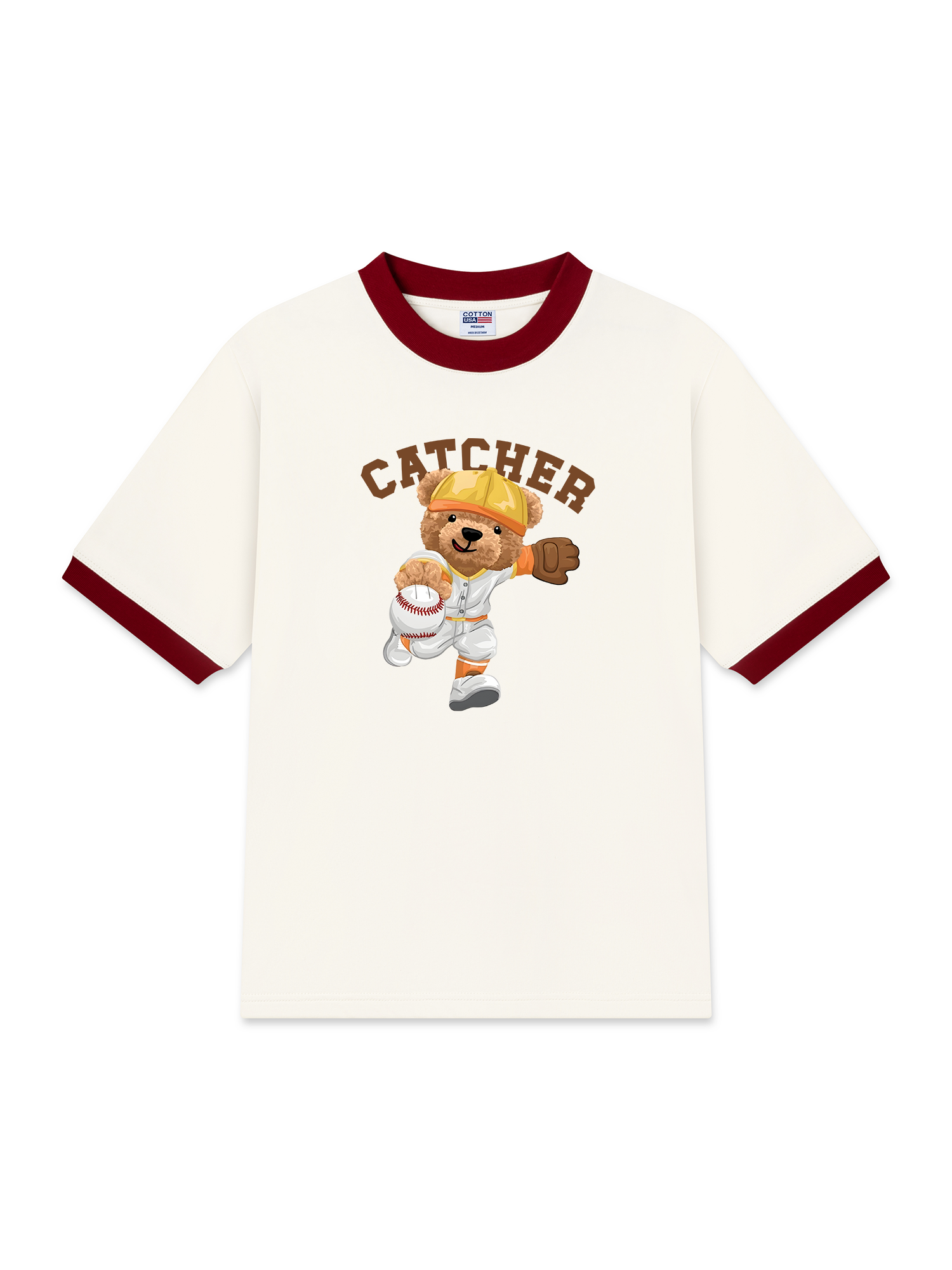 Áo Thun Ringer Relaxed Fit Catcher