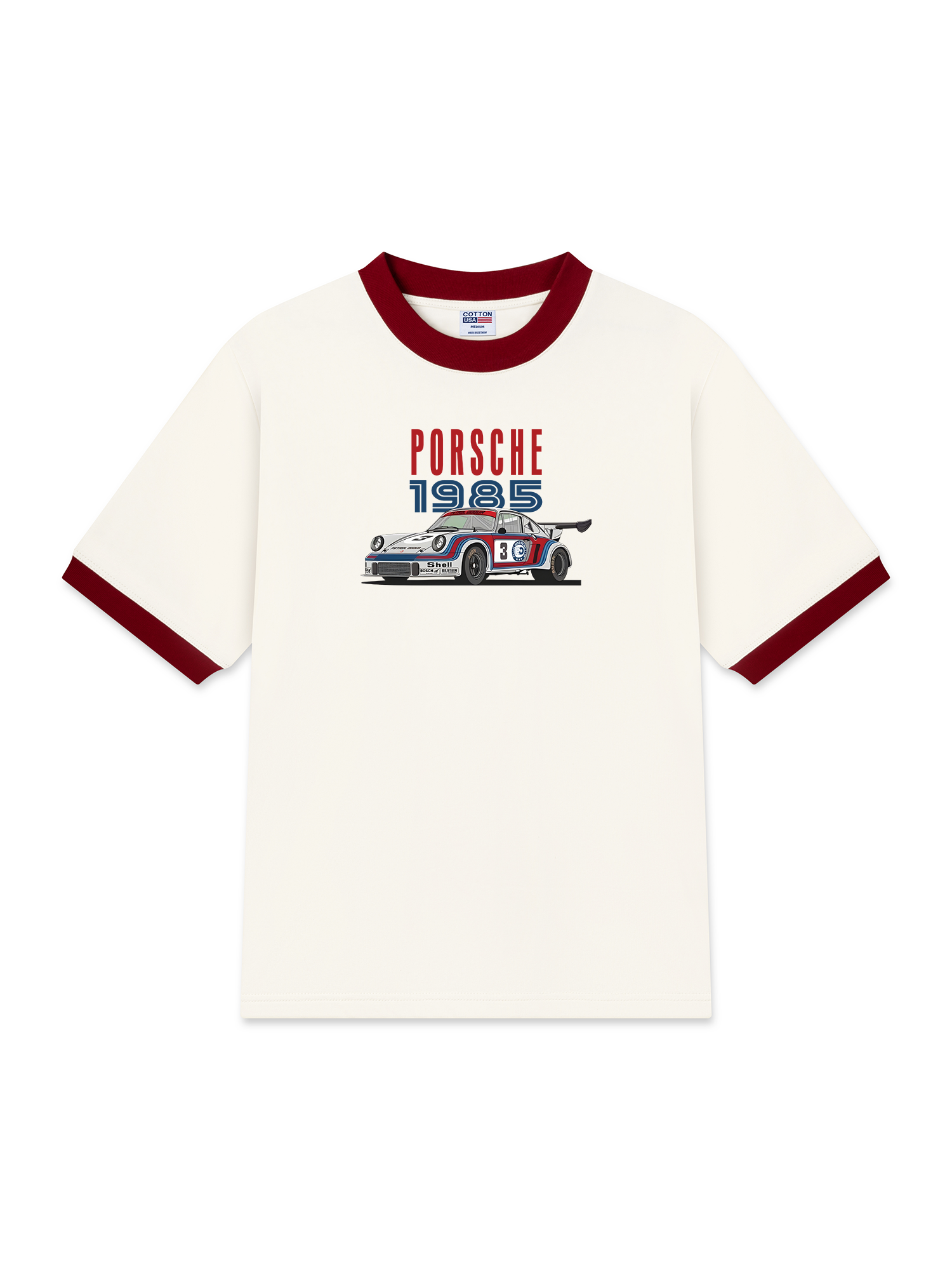 Áo Thun Ringer Relaxed Fit Porsche 1985