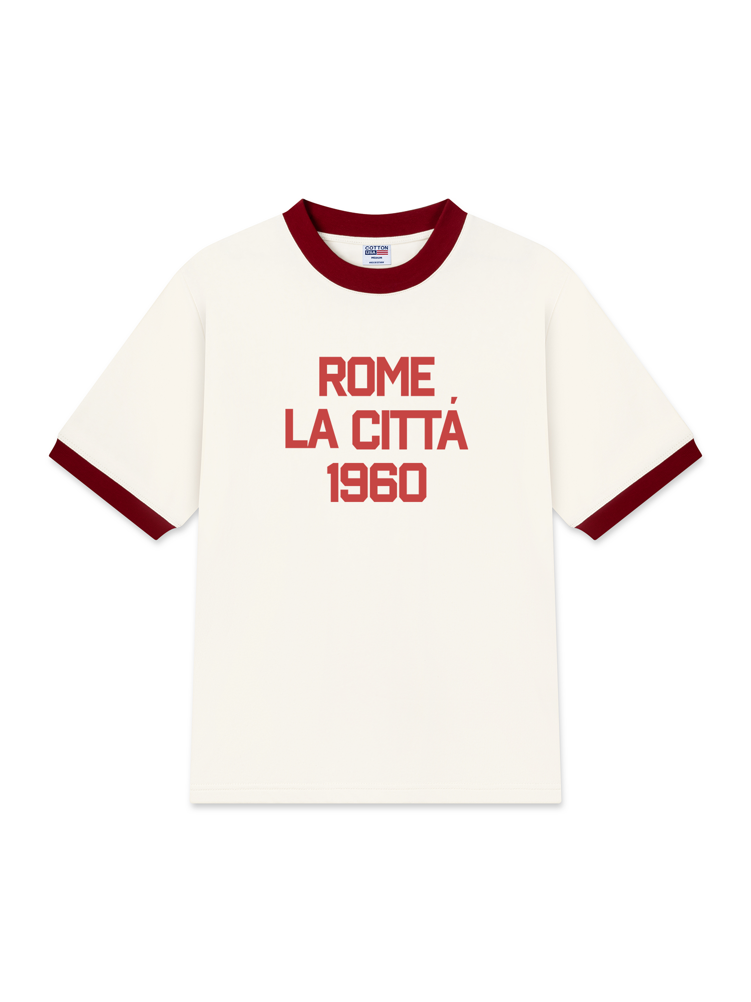 Áo Thun Ringer Relaxed Fit Rome La Citta