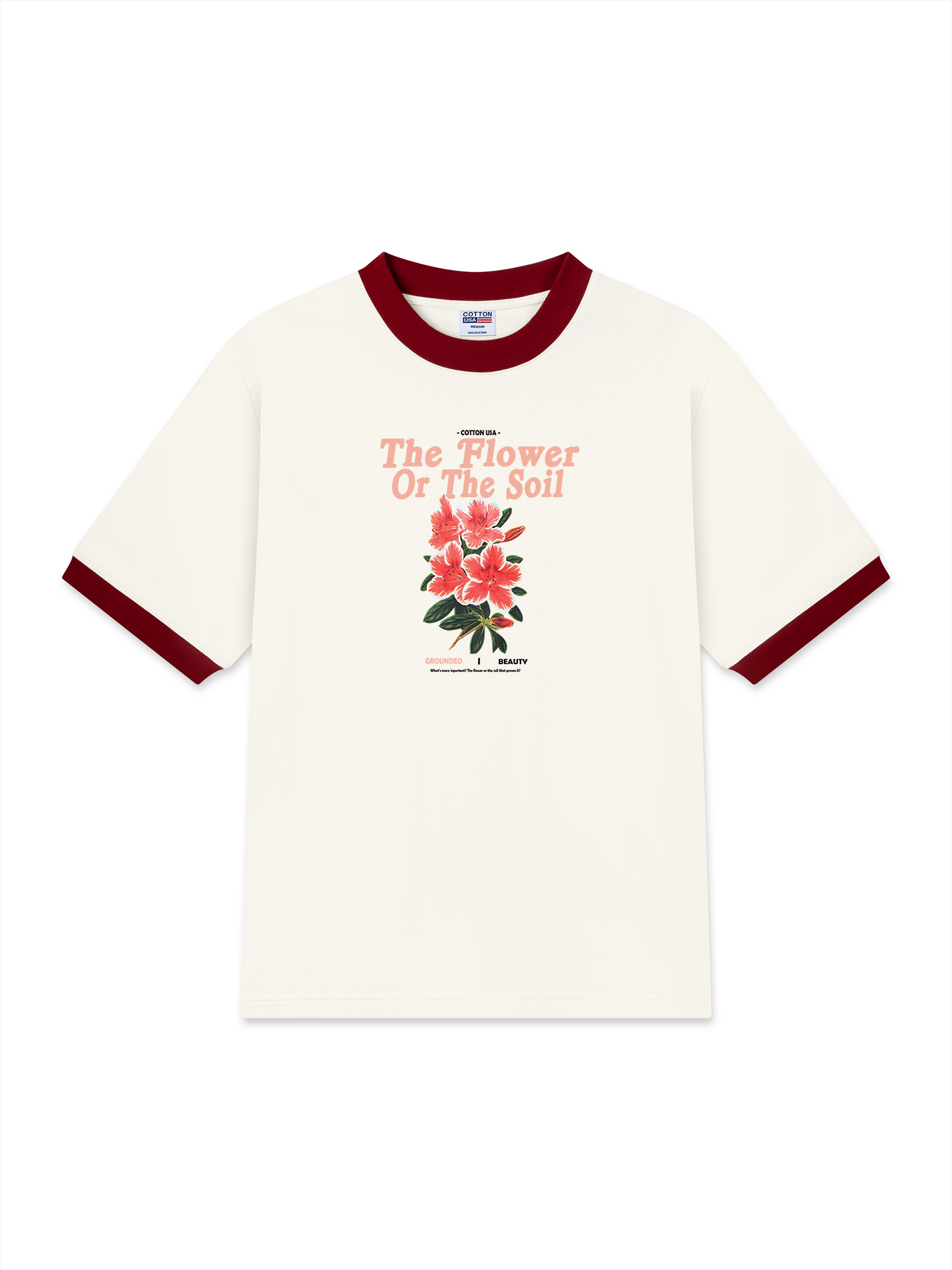 Áo Thun Ringer Relaxed Fit Floral The Soil